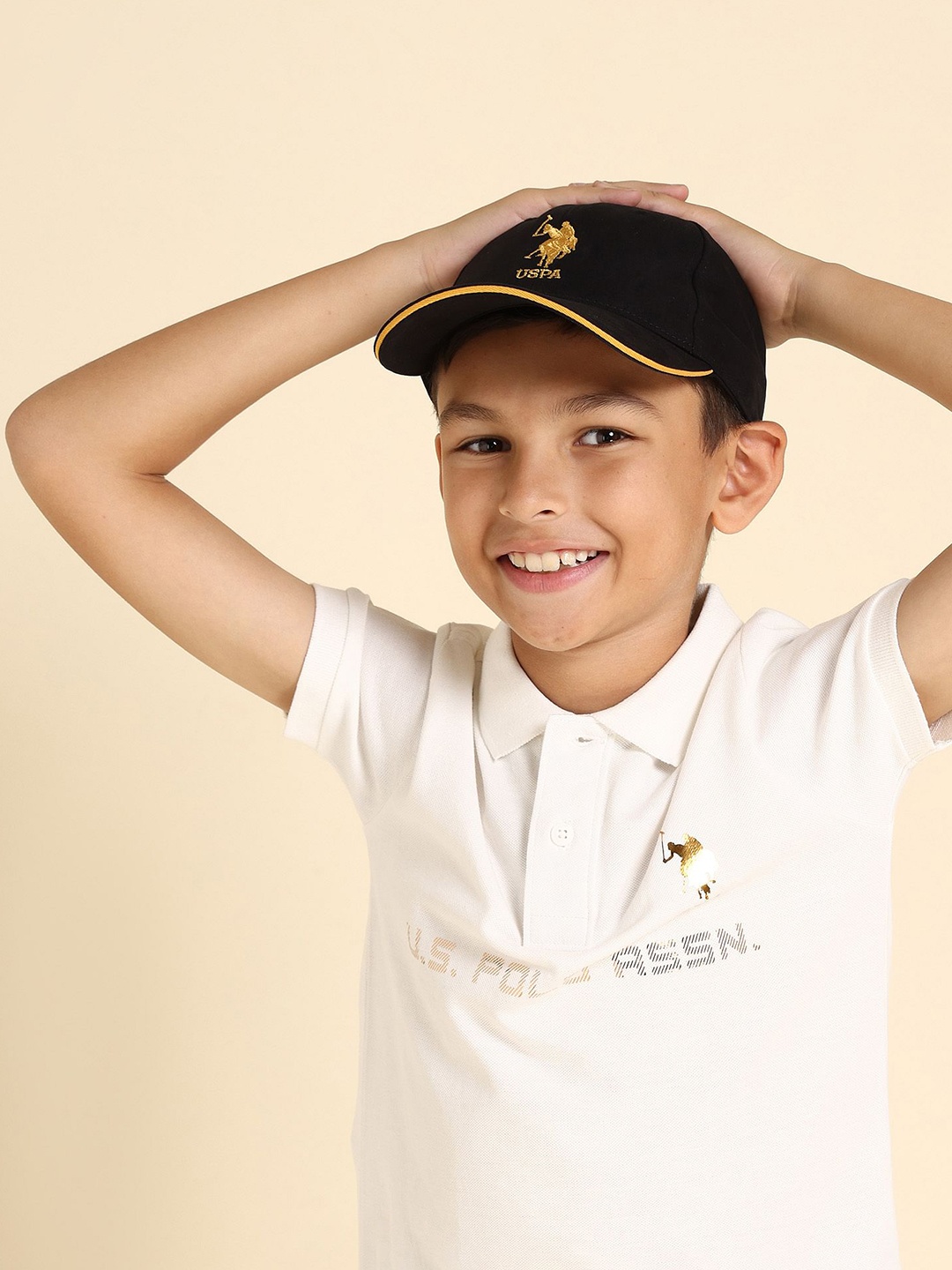 

U.S. Polo Assn. Kids Boys Embroidered Baseball Cap, Black
