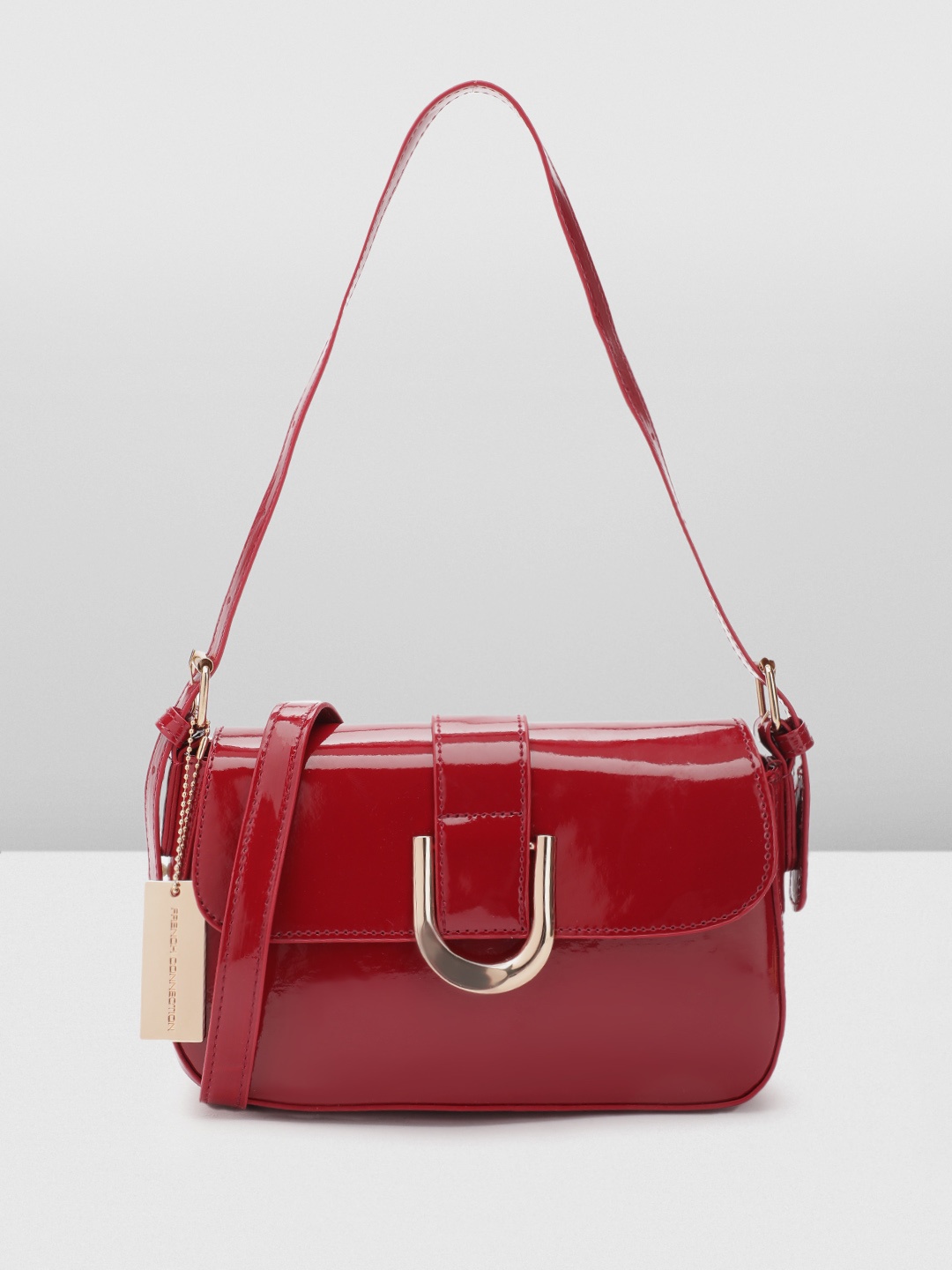 

French Connection Baguette Shoulder Bag, Red
