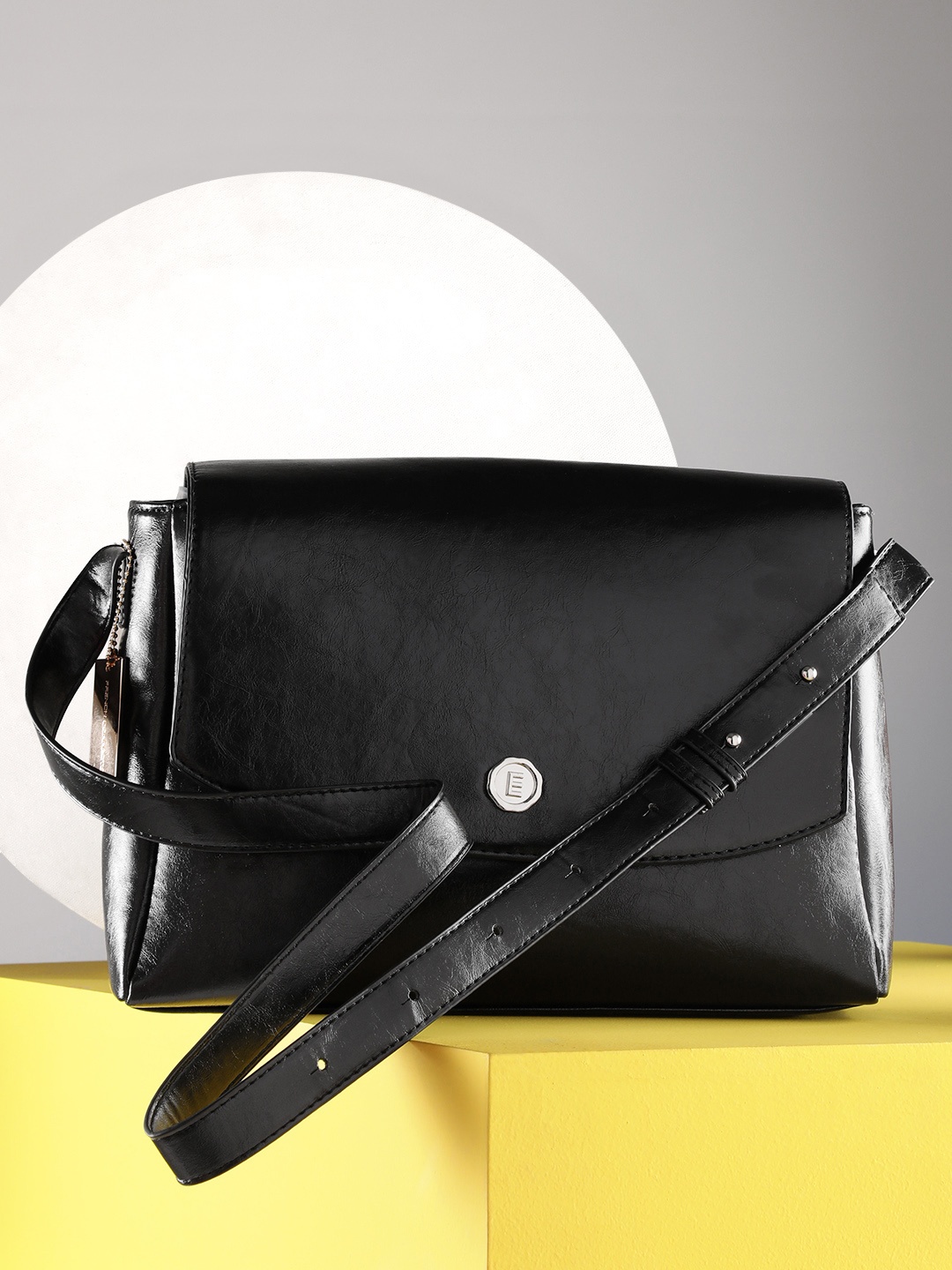 

French Connection Structured Shoulder Bag, Black