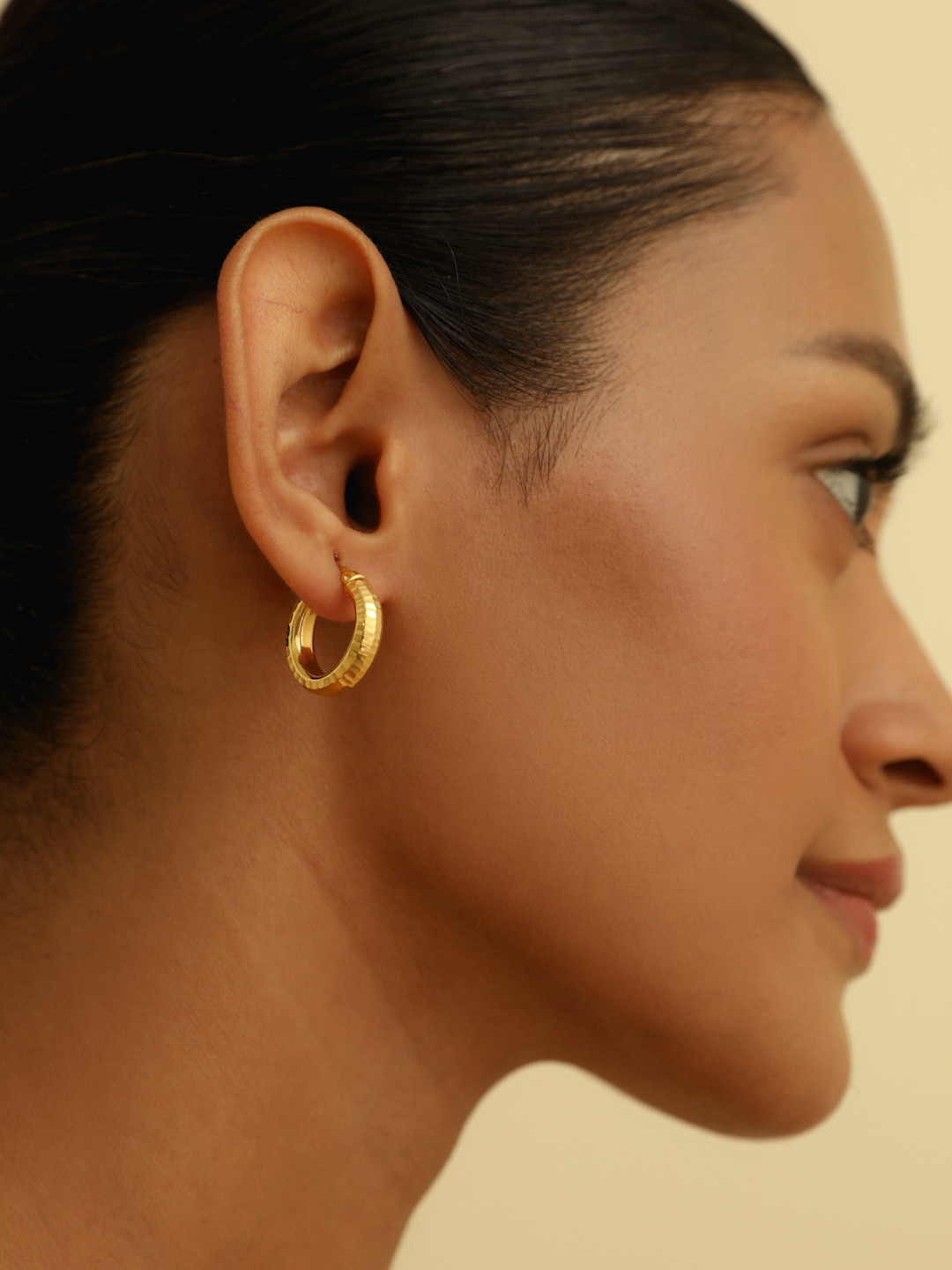 

MISS JO 92.5 Sterling Silver Gold-Plated Contemporary Starlight Hoop Earrings