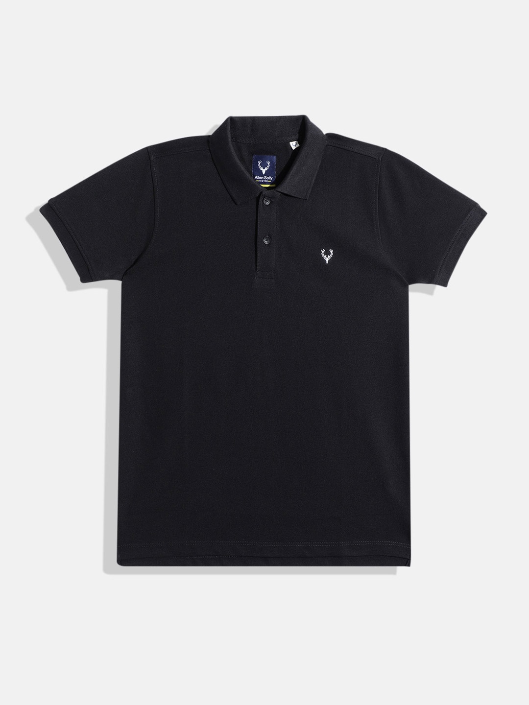 

Allen Solly Junior Boys Polo Collar Regular Fit T-Shirt, Black