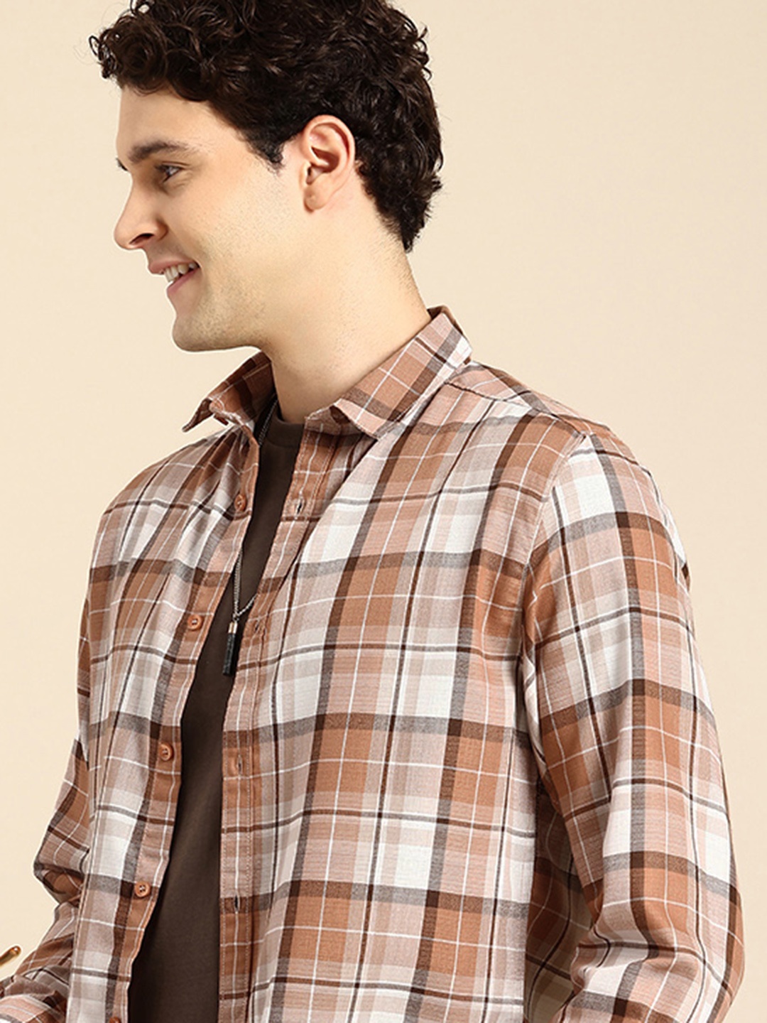 

Mast & Harbour Tartan Checks Casual Shirt, Multi