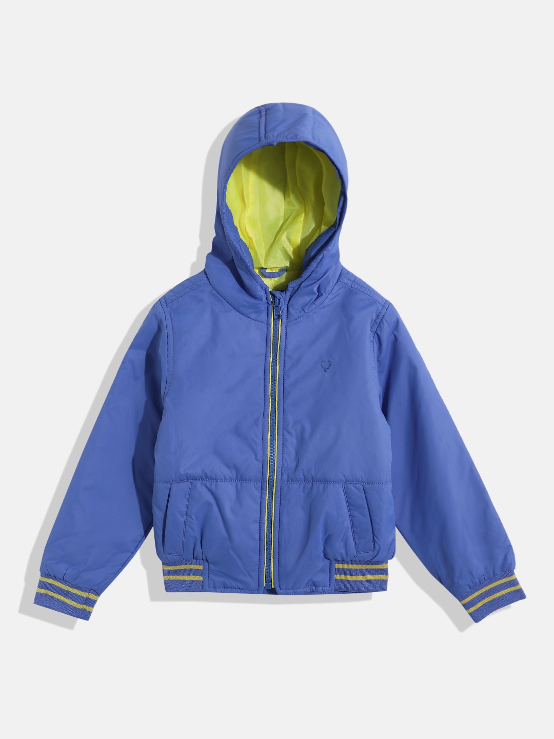 

Allen Solly Junior Boys Hooded Bomber Jacket, Blue