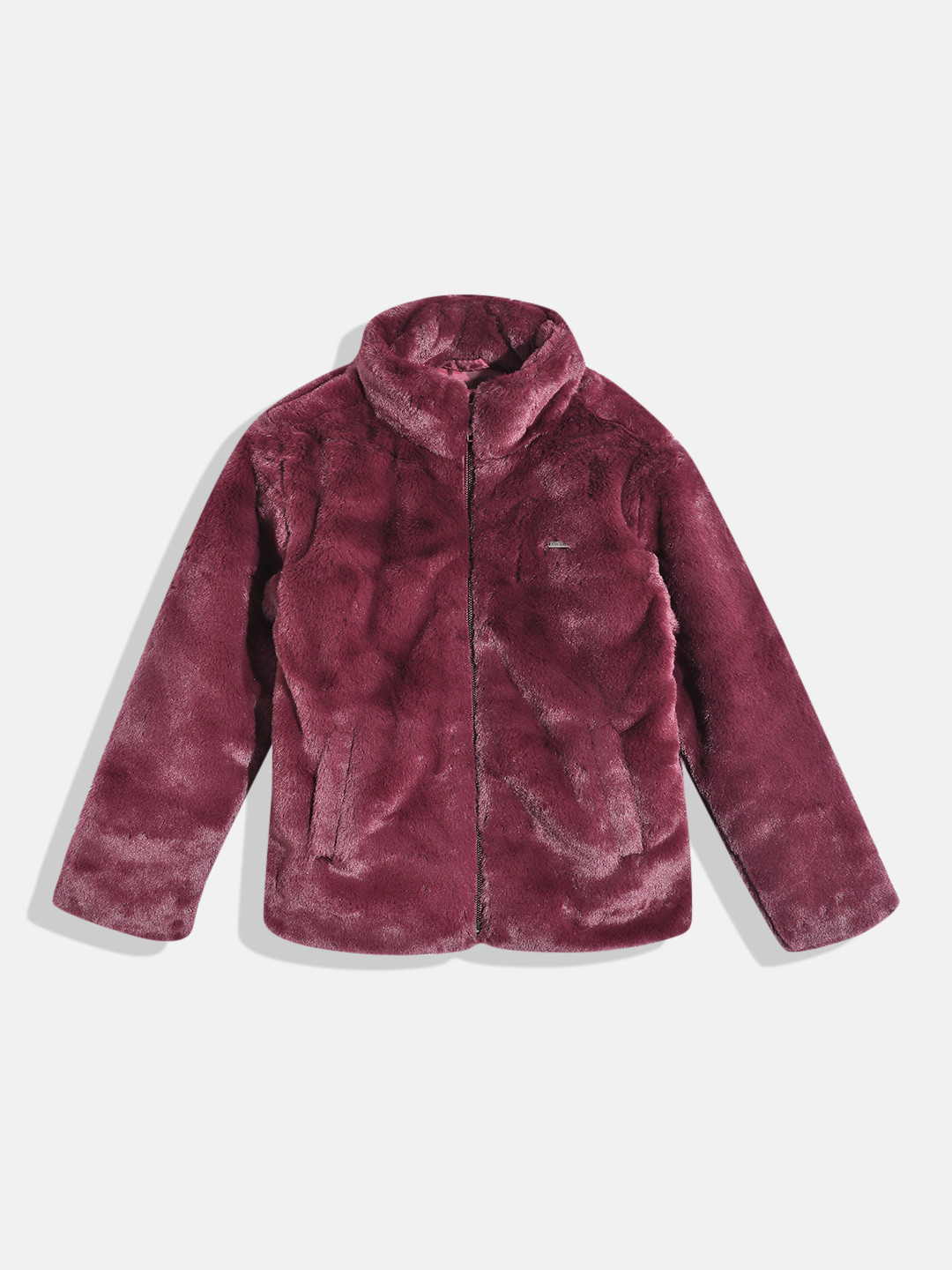 

Allen Solly Junior Girls Faux Fur Trim Tailored Jacket, Maroon