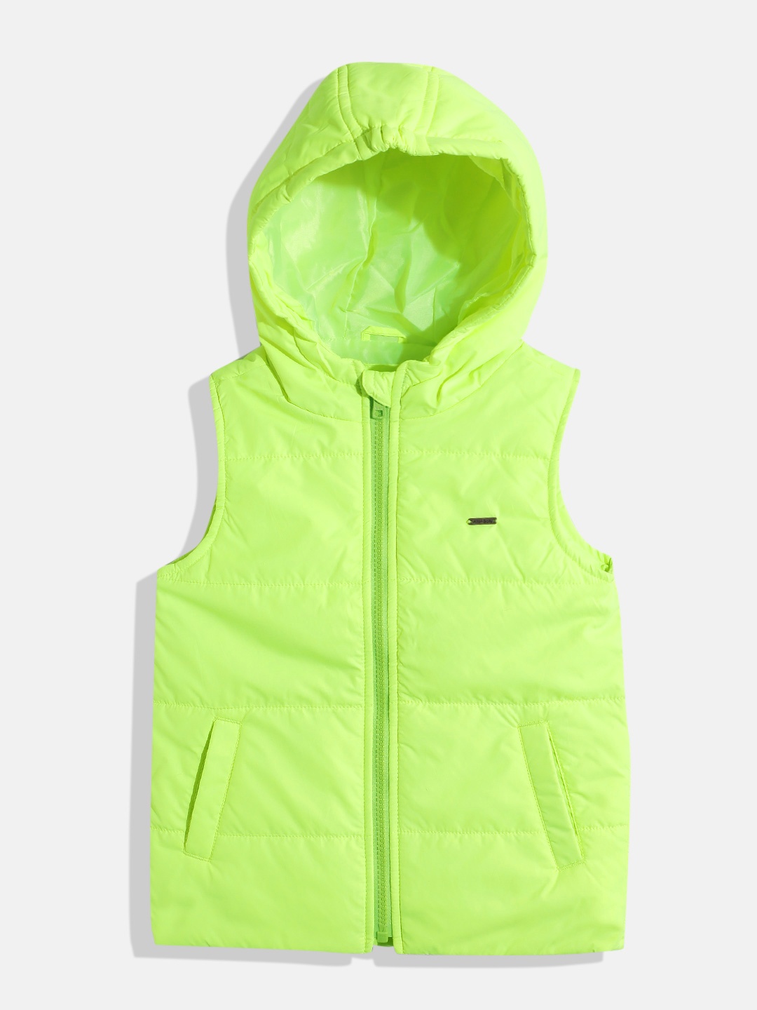 

Allen Solly Junior Boys Padded Hooded Jacket, Fluorescent green