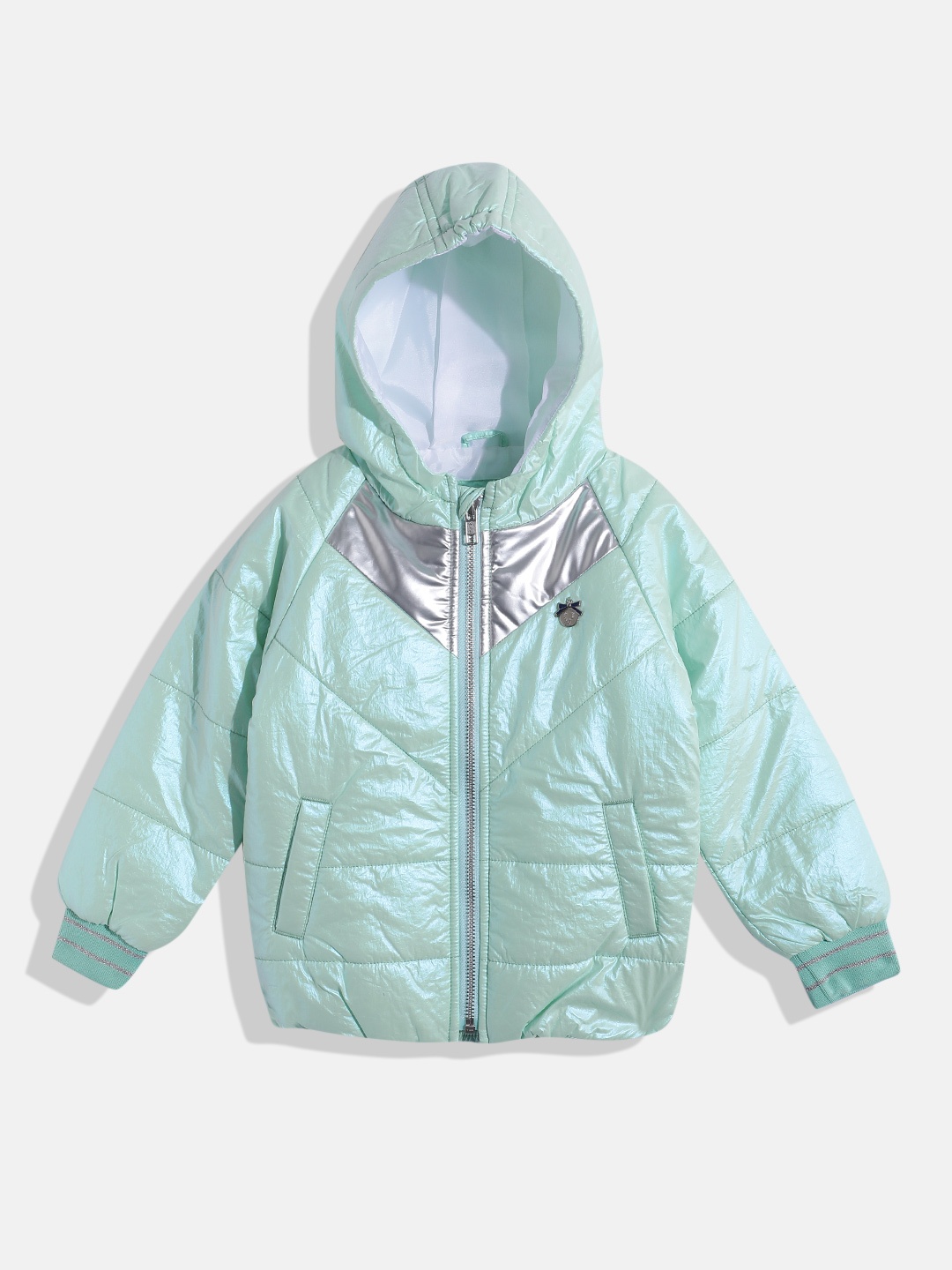 

Allen Solly Junior Girls Hooded Tailored Jacket, Green