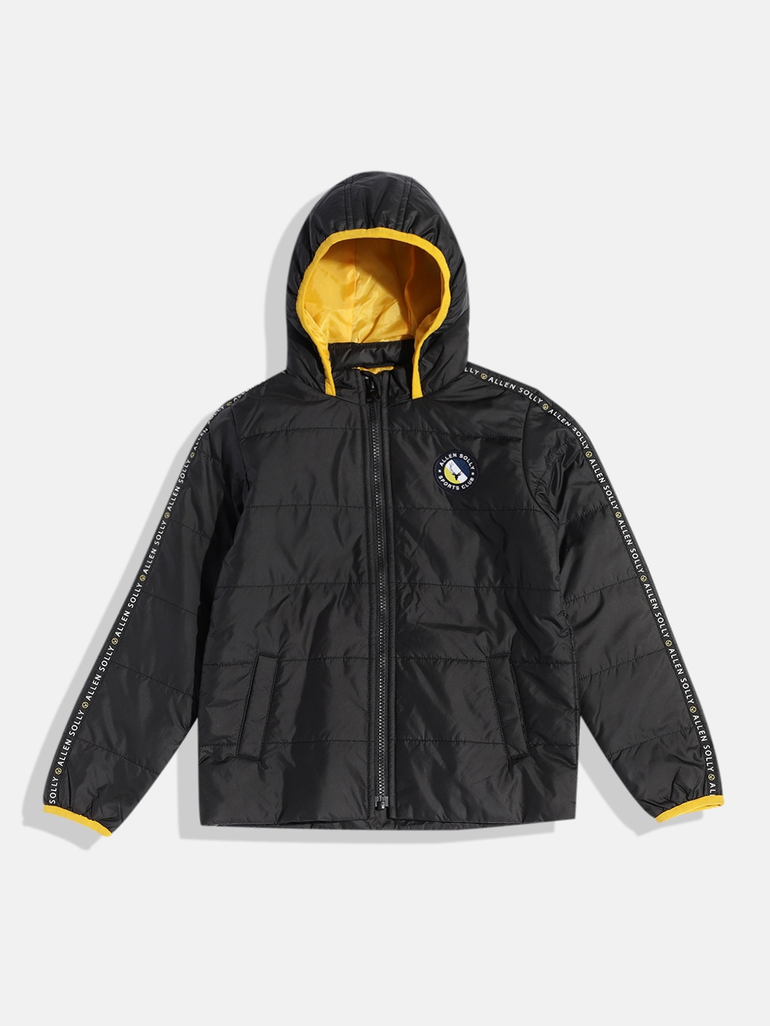 

Allen Solly Junior Boys Brand Logo Quilted Jacket, Black