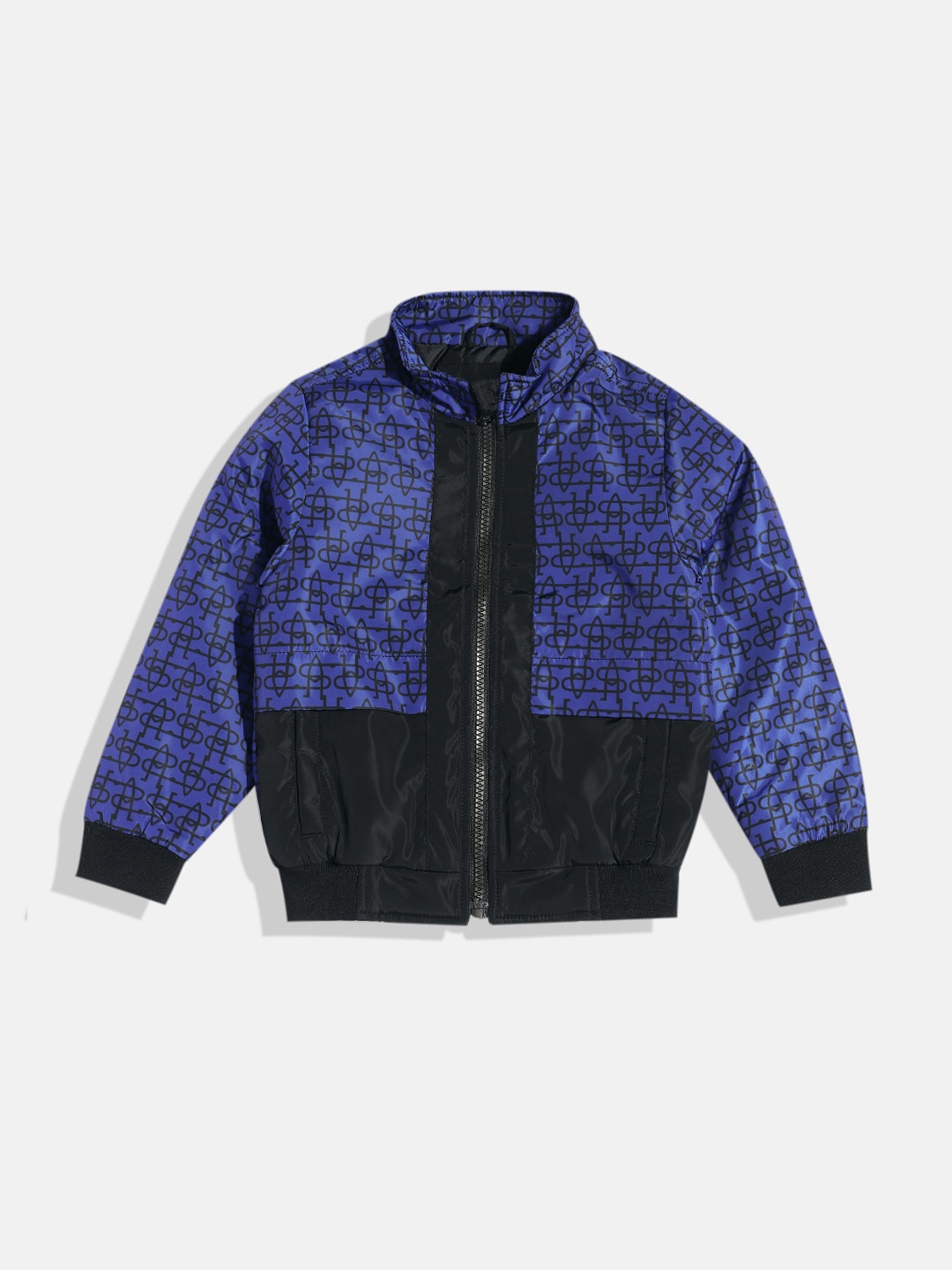 

Allen Solly Junior Boys Brand Logo Colourblocked Open Front Jacket, Blue