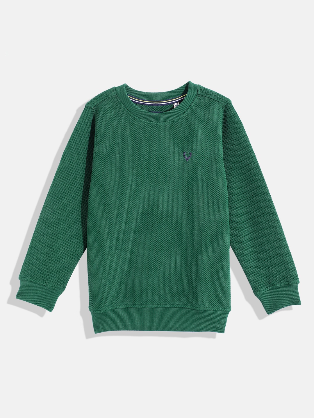 

Allen Solly Junior Boys Round Neck Sweatshirt, Green