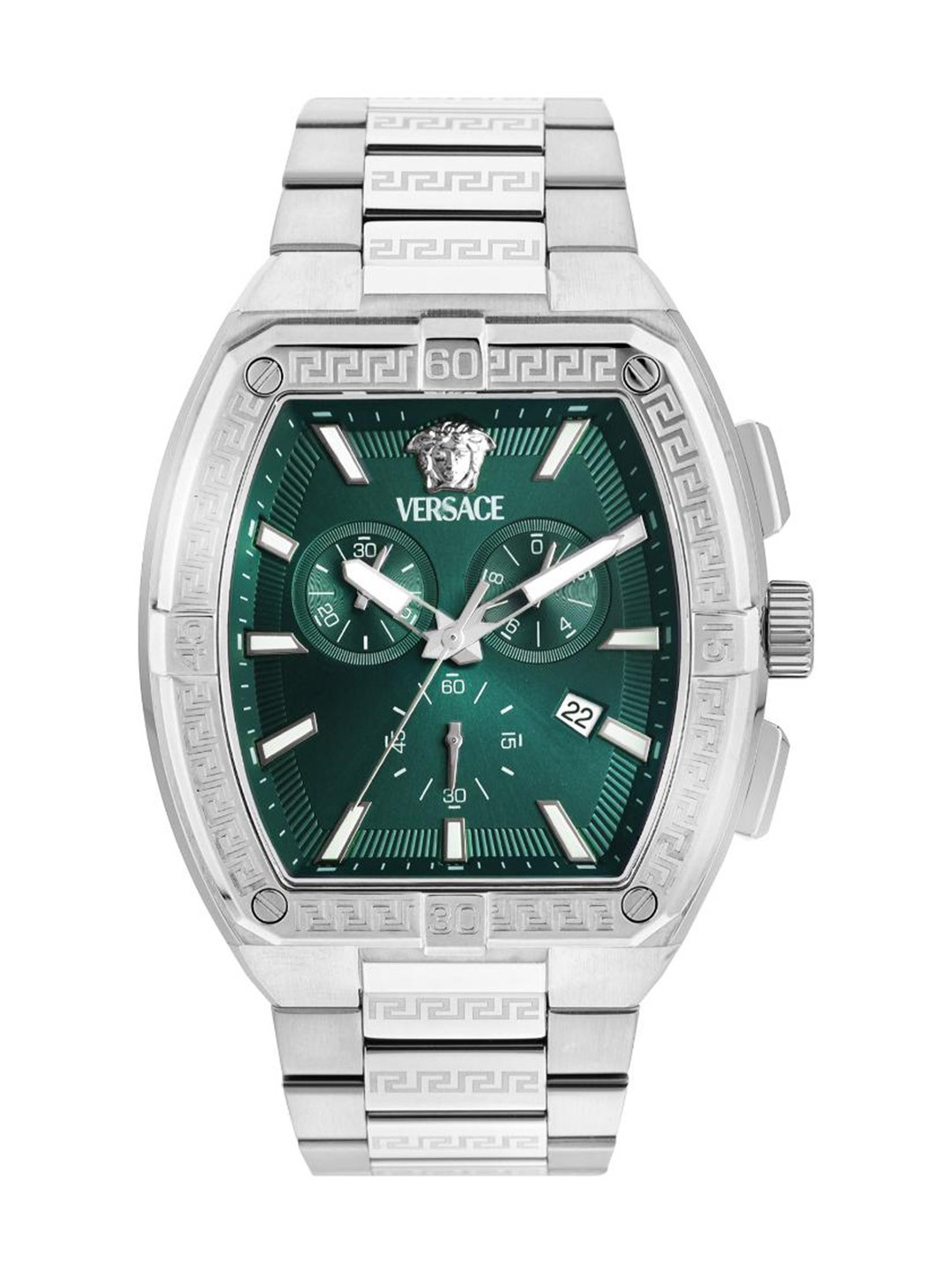 

Versace Men Brass Dial & Stainless Steel Straps Analogue Watch VESP00424, Green