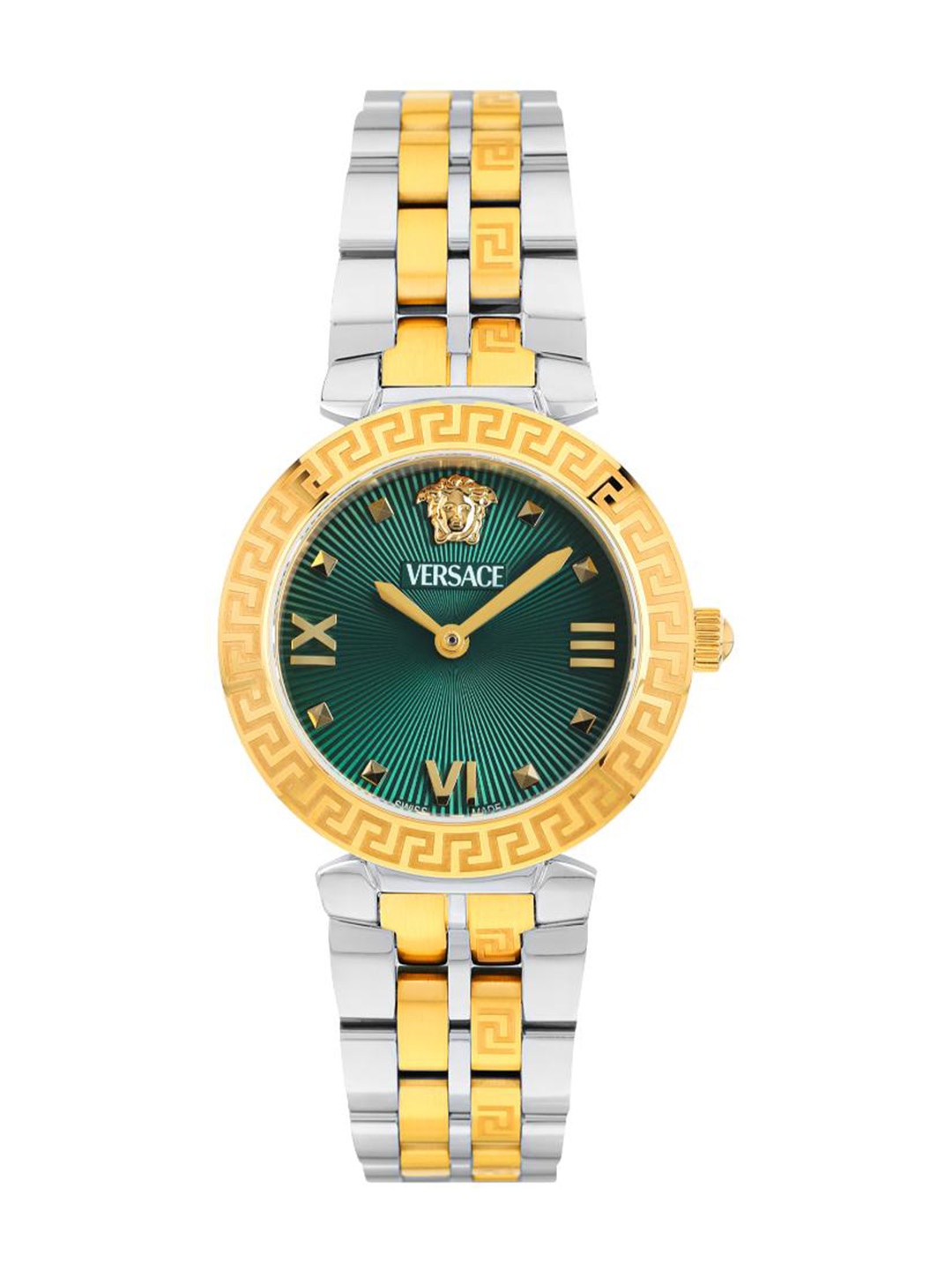 

Versace Women Brass Dial & Stainless Steel Straps Analogue Watch VEOCA0424, Green