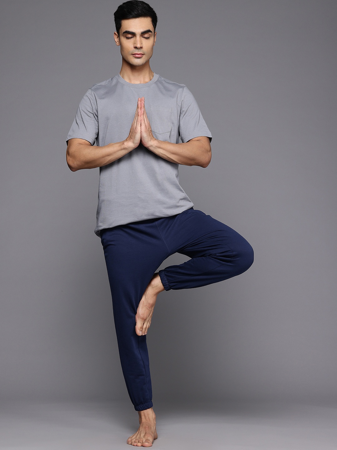 

HRX by Hrithik Roshan Men Yoga Joggers, Navy blue
