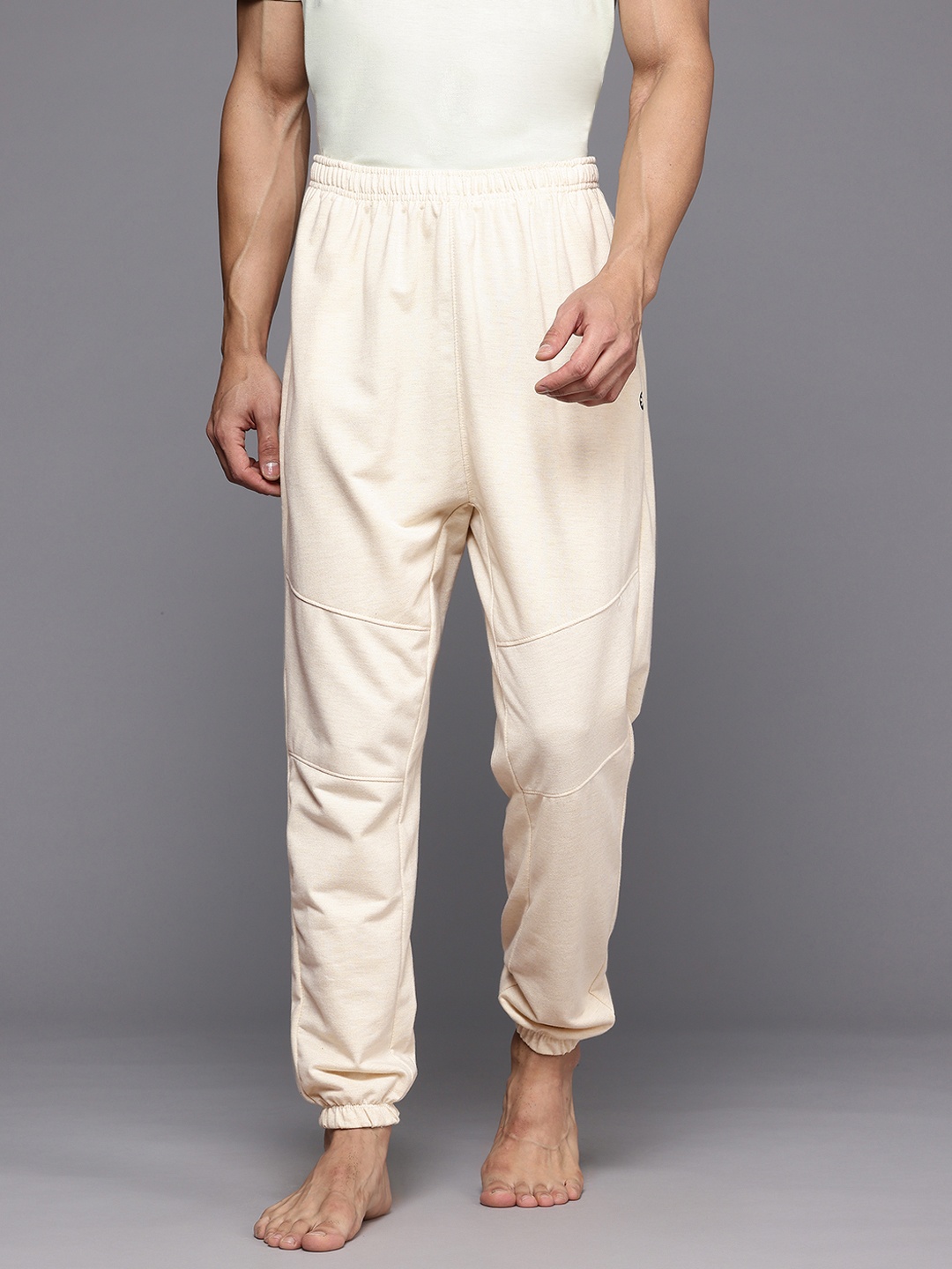 

HRX by Hrithik Roshan Men Yoga Joggers, Cream