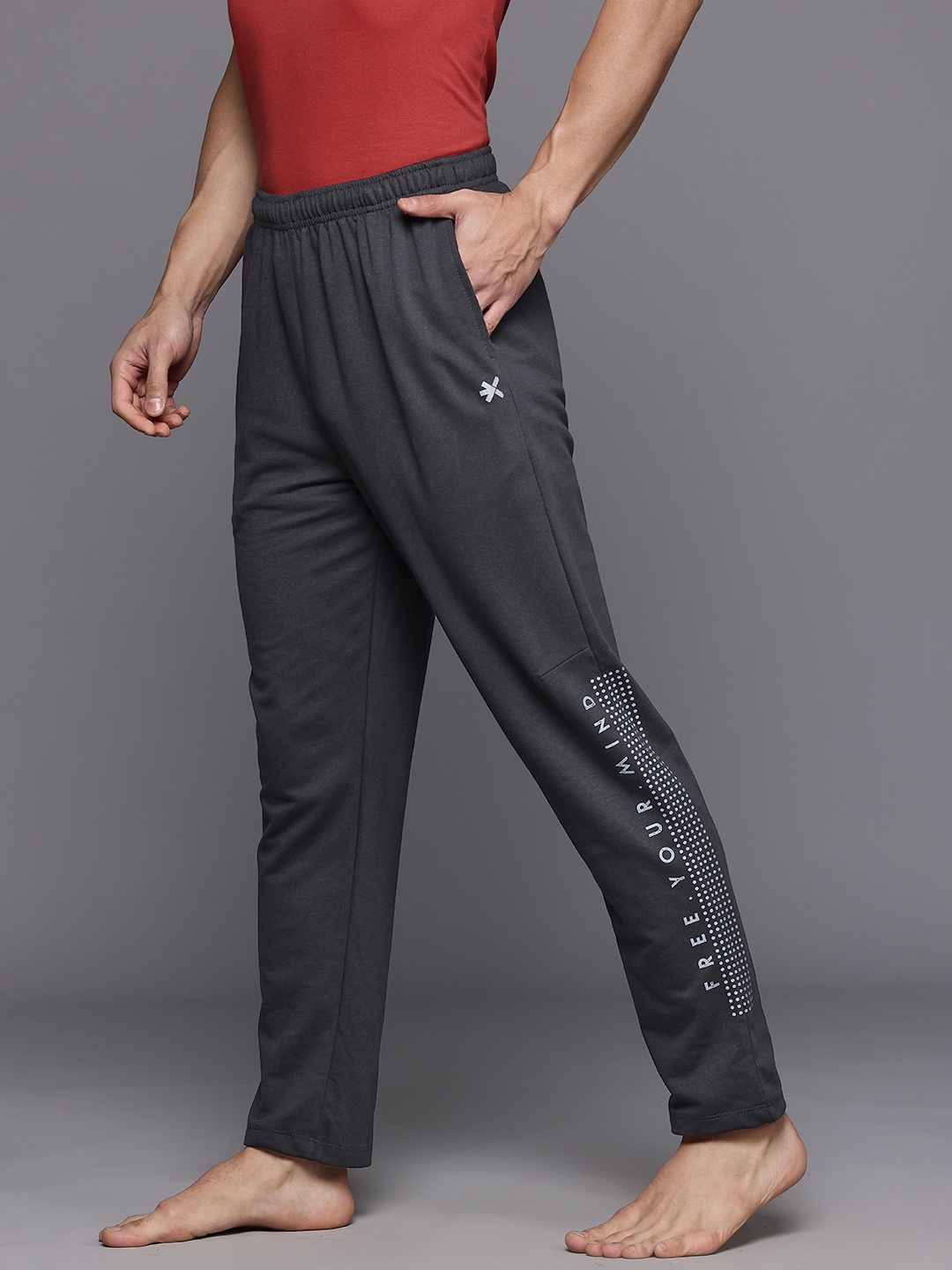 

HRX by Hrithik Roshan Men Nowness Supernature Typography Yoga Track Pants, Charcoal