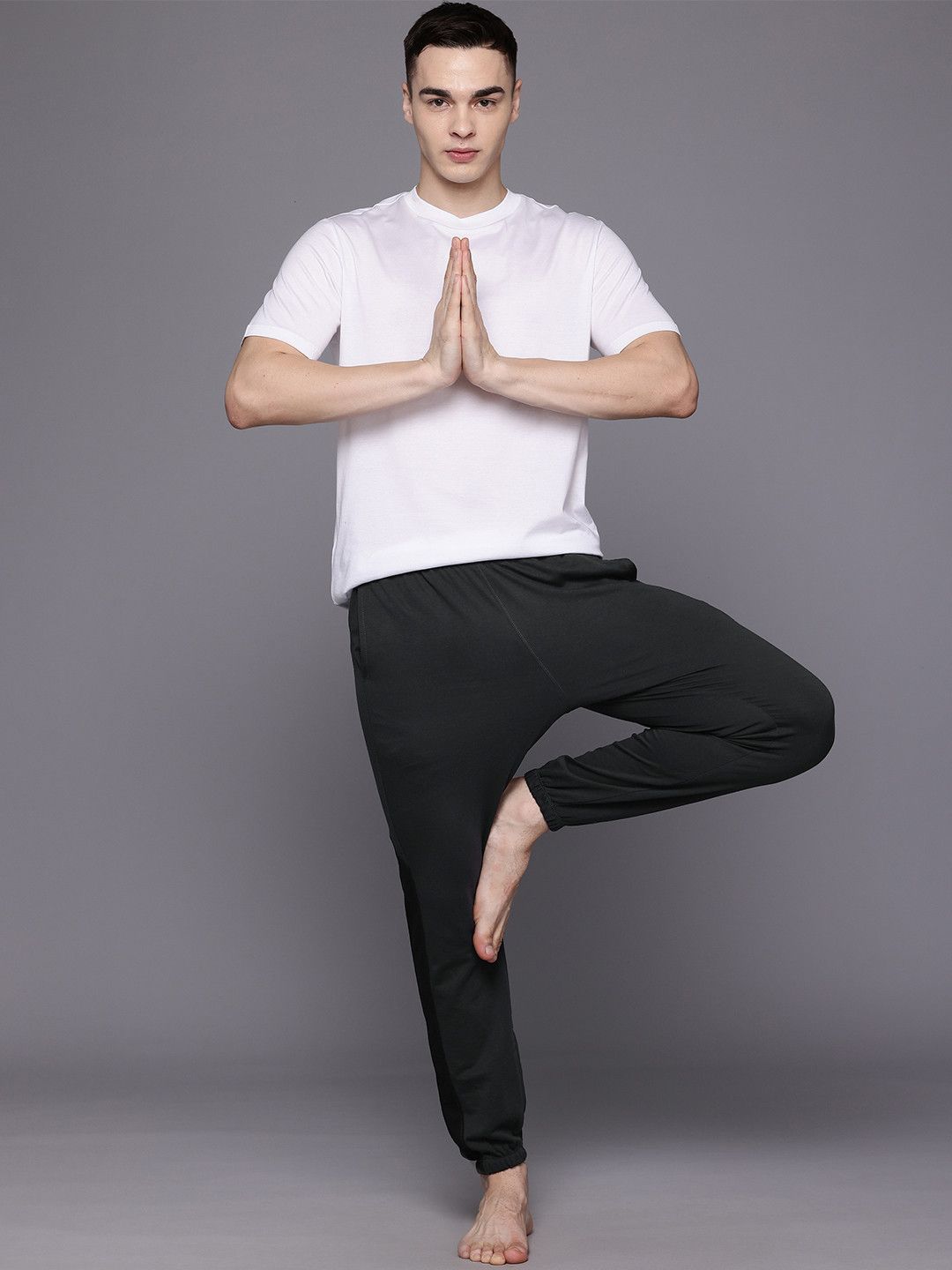 

HRX by Hrithik Roshan Men Yoga Joggers, Charcoal