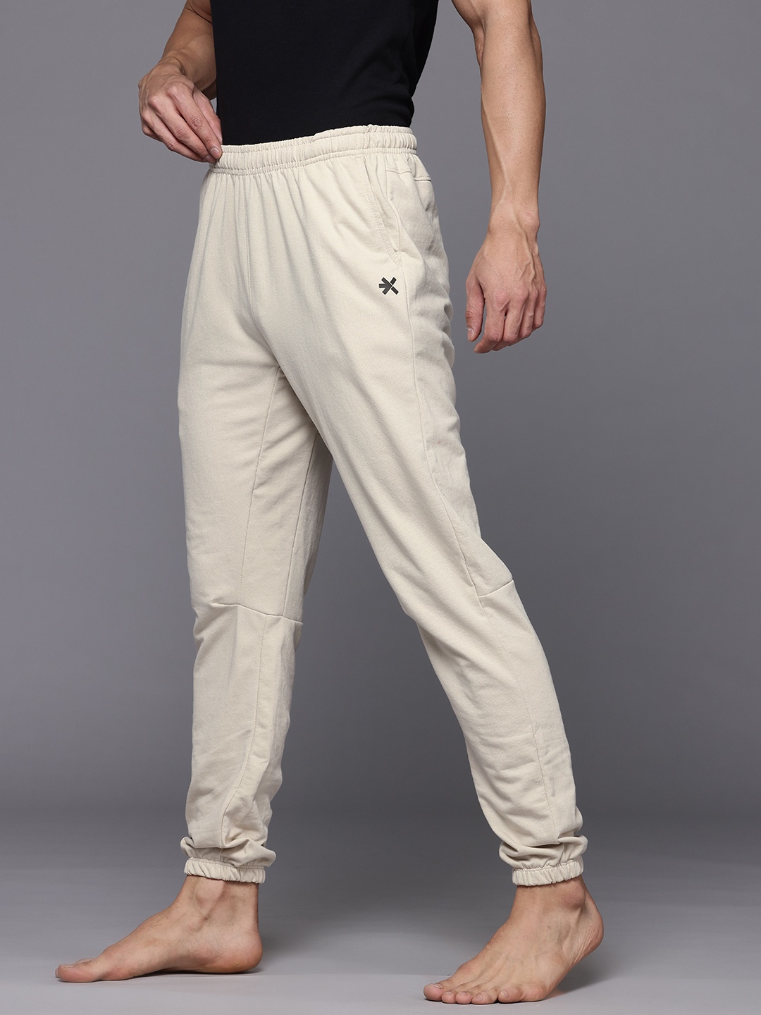 HRX by Hrithik Roshan Men Yoga Joggers, Beige