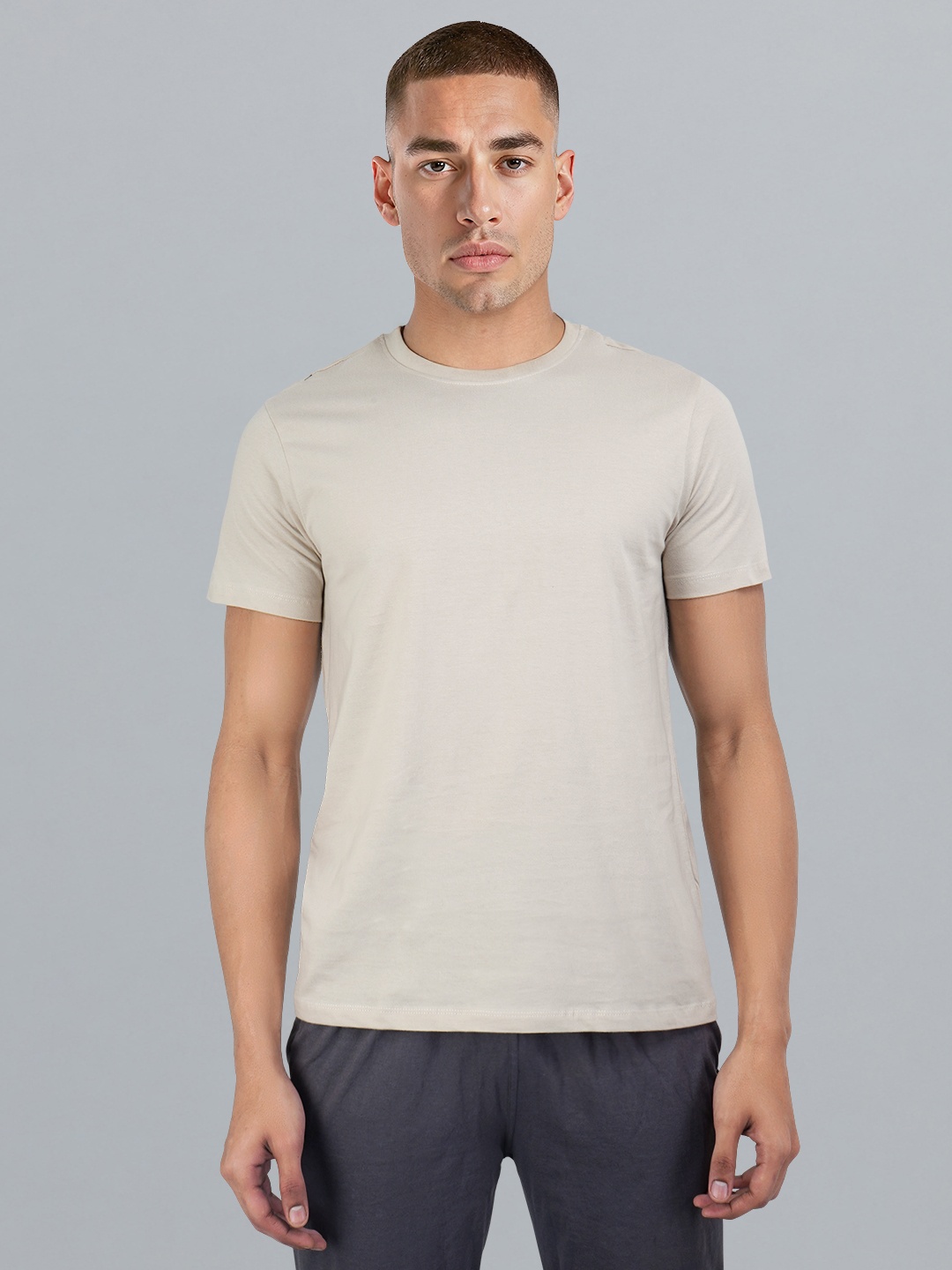 

HRX by Hrithik Roshan Yoga T-shirt, Beige