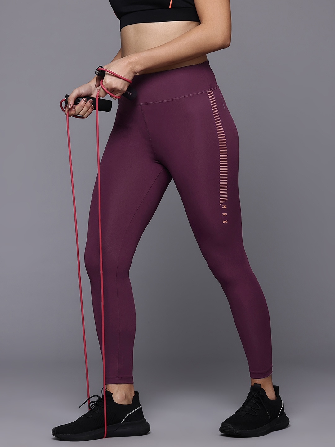 

HRX by Hrithik Roshan Women Rapid-Dry Training Tights, Magenta