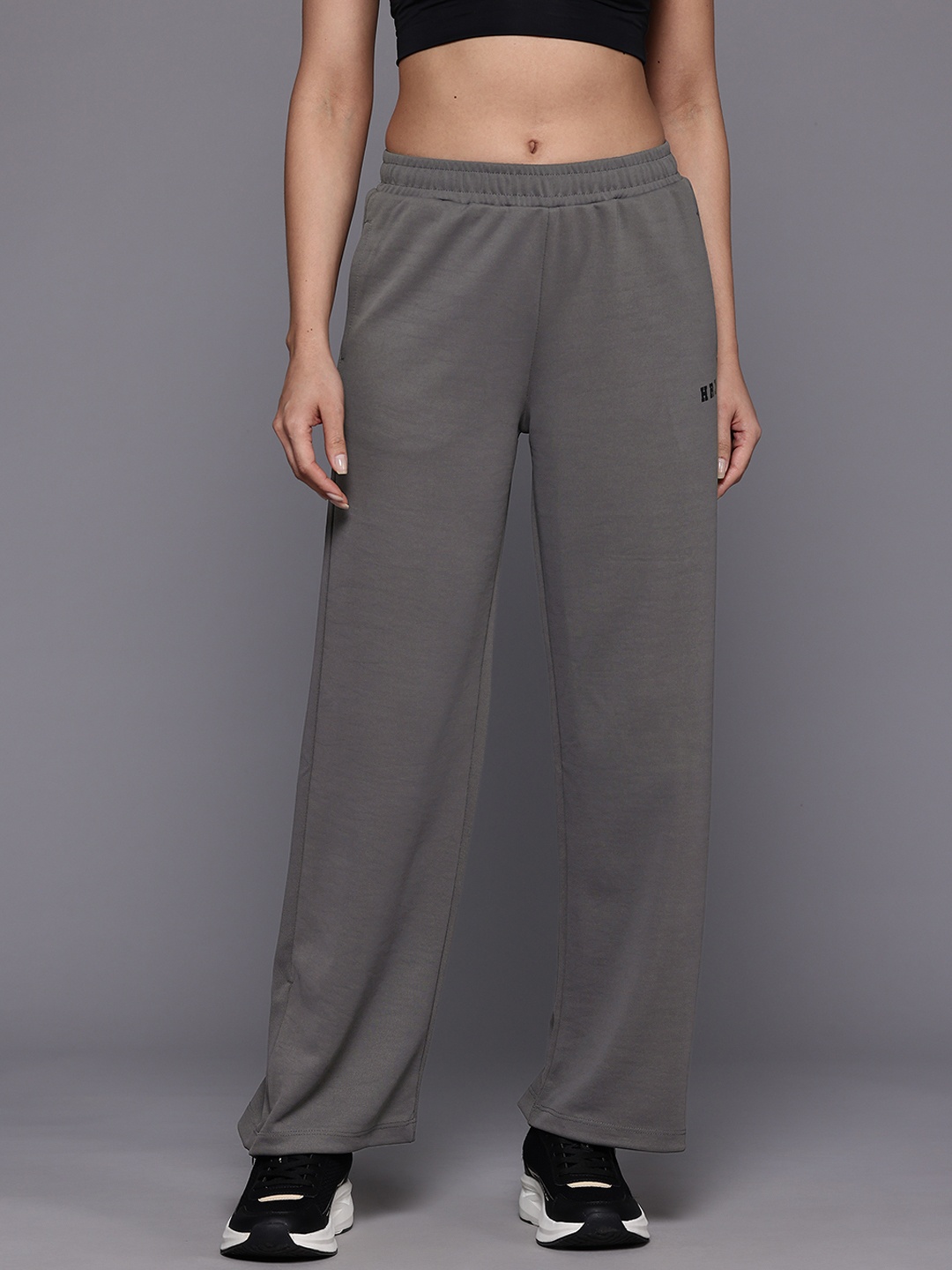 

HRX by Hrithik Roshan Women Straight Training Track Pants, Charcoal