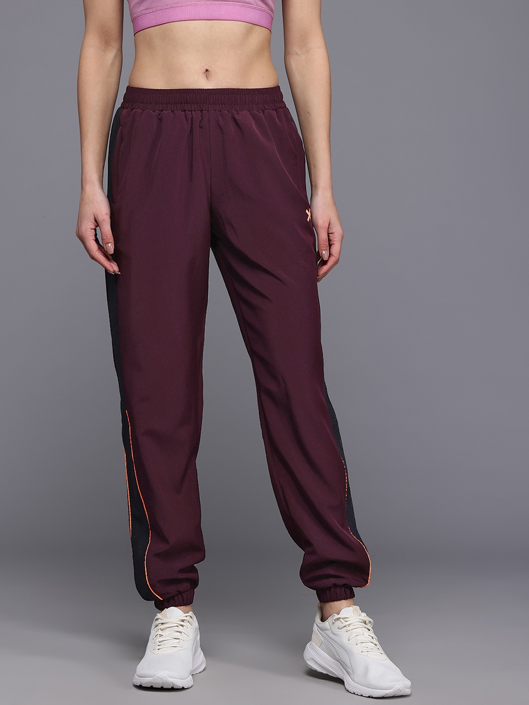 

HRX by Hrithik Roshan Women Training Joggers, Maroon