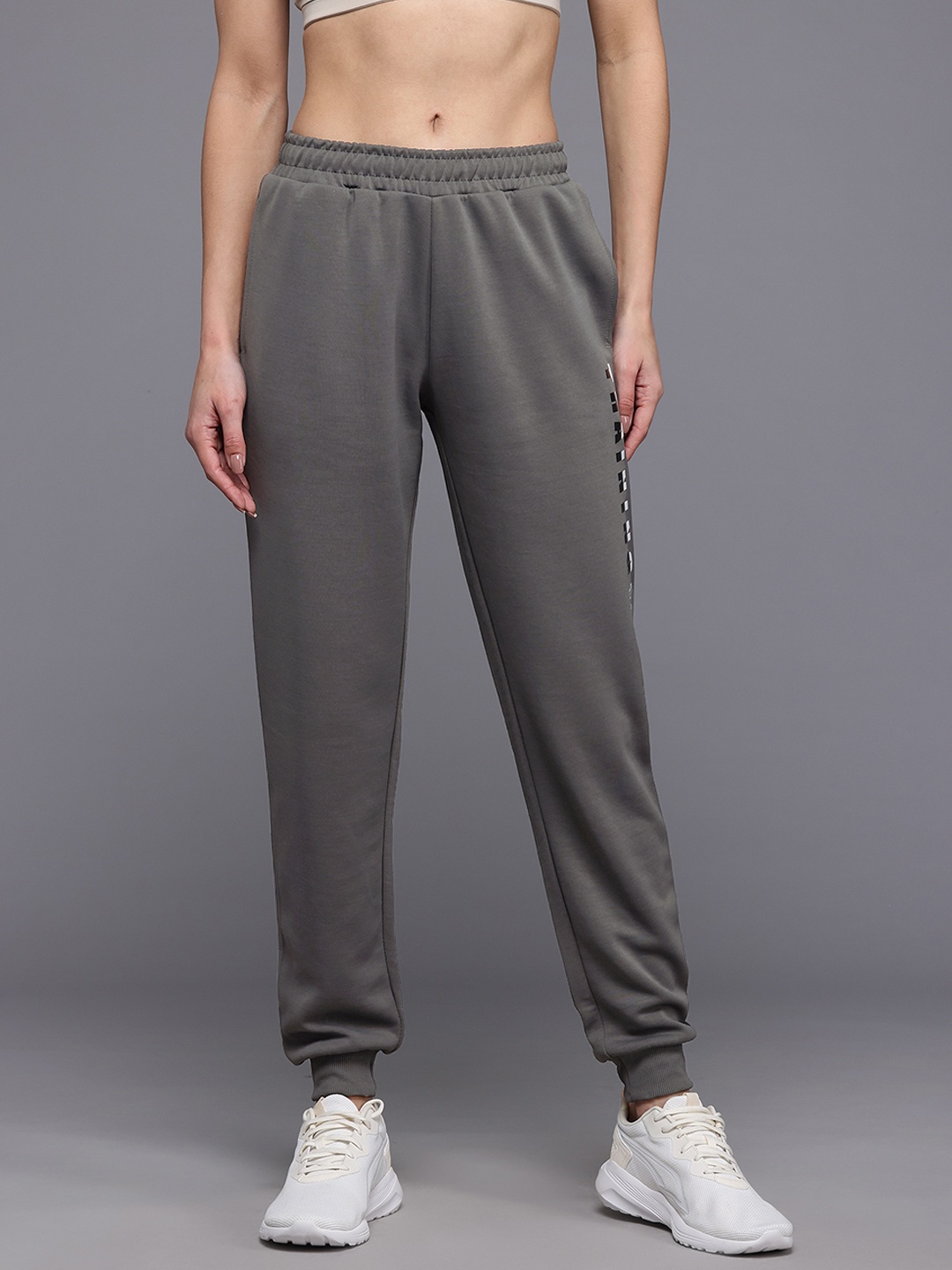 

HRX by Hrithik Roshan Women Rapid-Dry Training Joggers, Grey