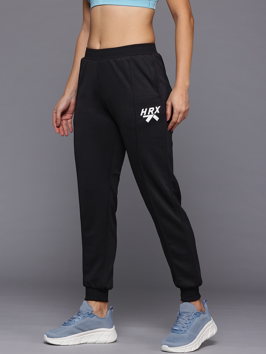 

HRX by Hrithik Roshan Women Rapid-Dry Training Joggers, Black