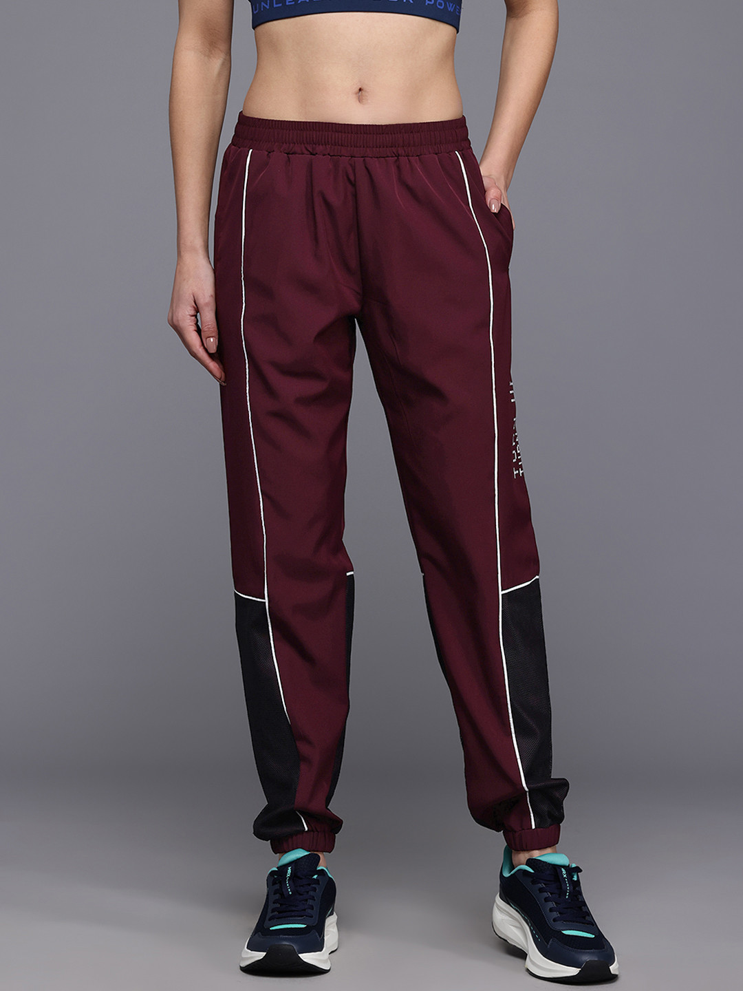 

HRX by Hrithik Roshan Women Training Joggers, Maroon