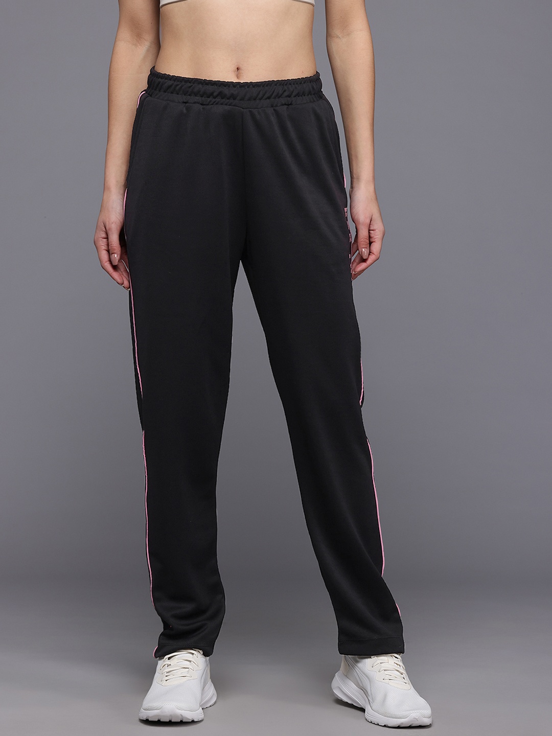 

HRX by Hrithik Roshan Women Brand Logo Detailed Training Track Pants, Black