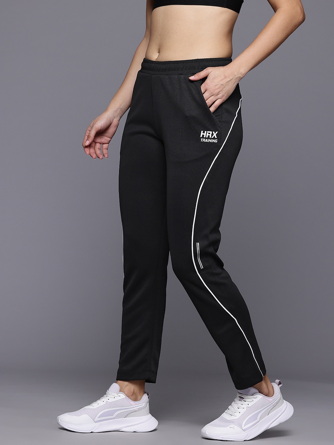 

HRX by Hrithik Roshan Women Training Track Pants, Black
