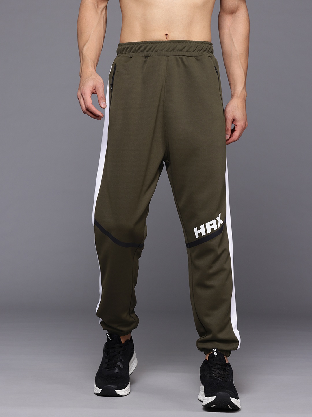 

HRX by Hrithik Roshan Men Rapid-Dry Training Joggers, Brown