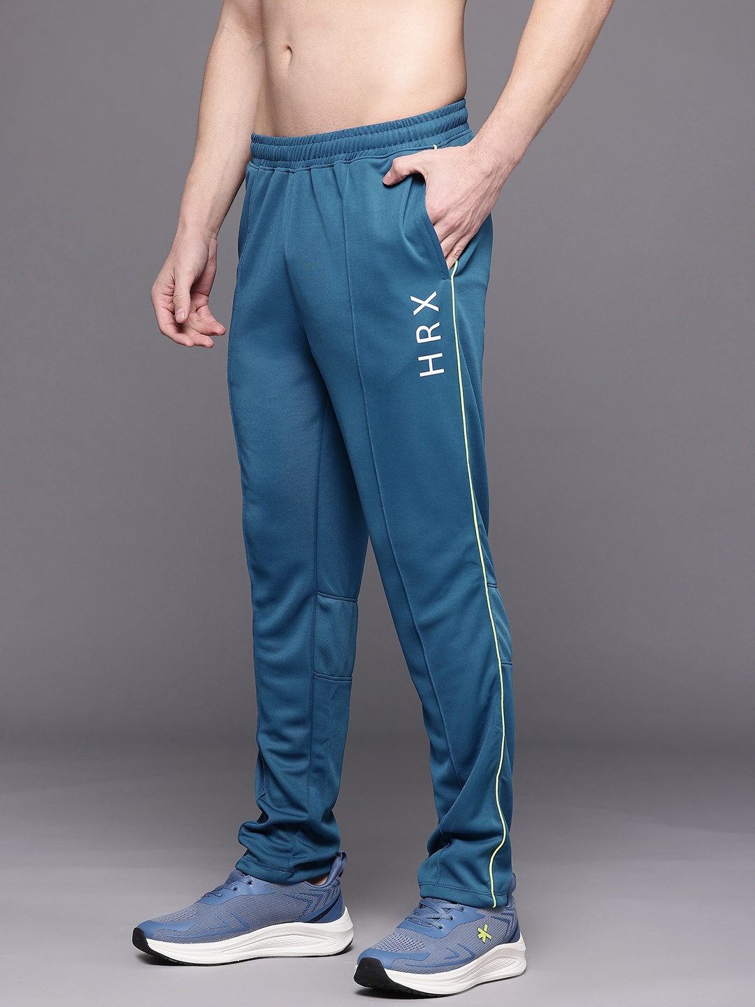 

HRX by Hrithik Roshan Men Rapid-Dry Training Track pants, Teal