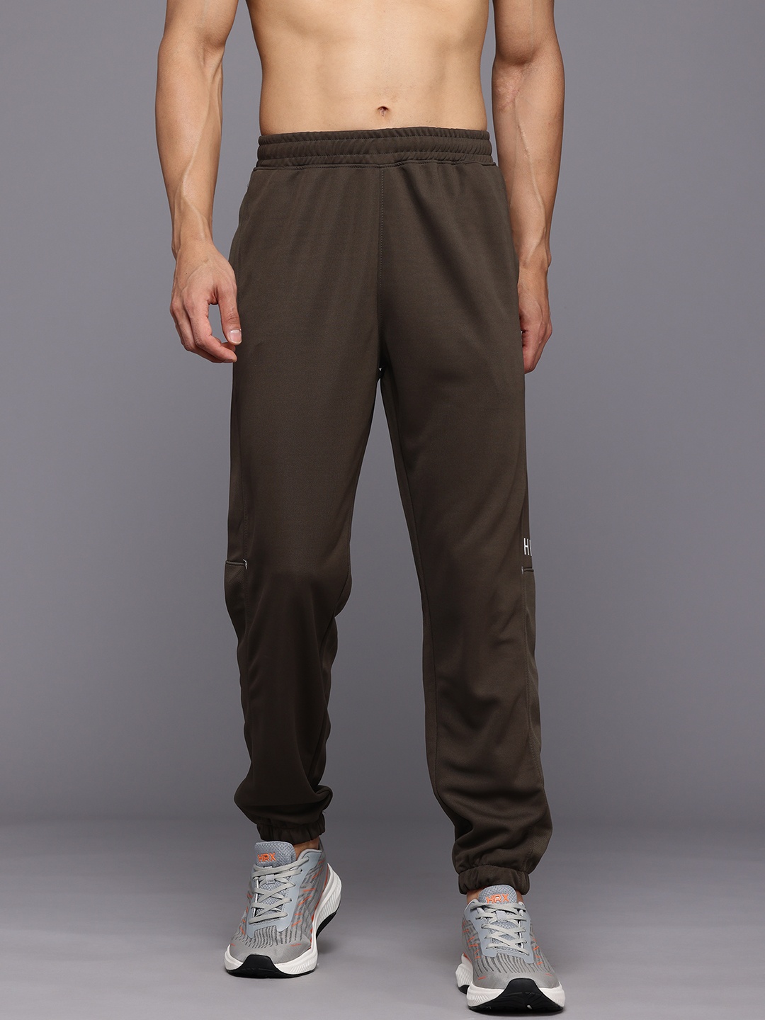 

HRX by Hrithik Roshan Men Rapid-Dry Training Joggers, Brown