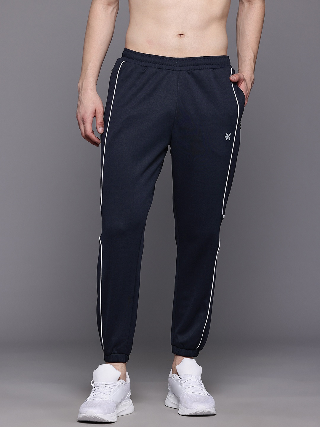 

HRX by Hrithik Roshan Men Rapid-Dry Training Joggers, Navy blue