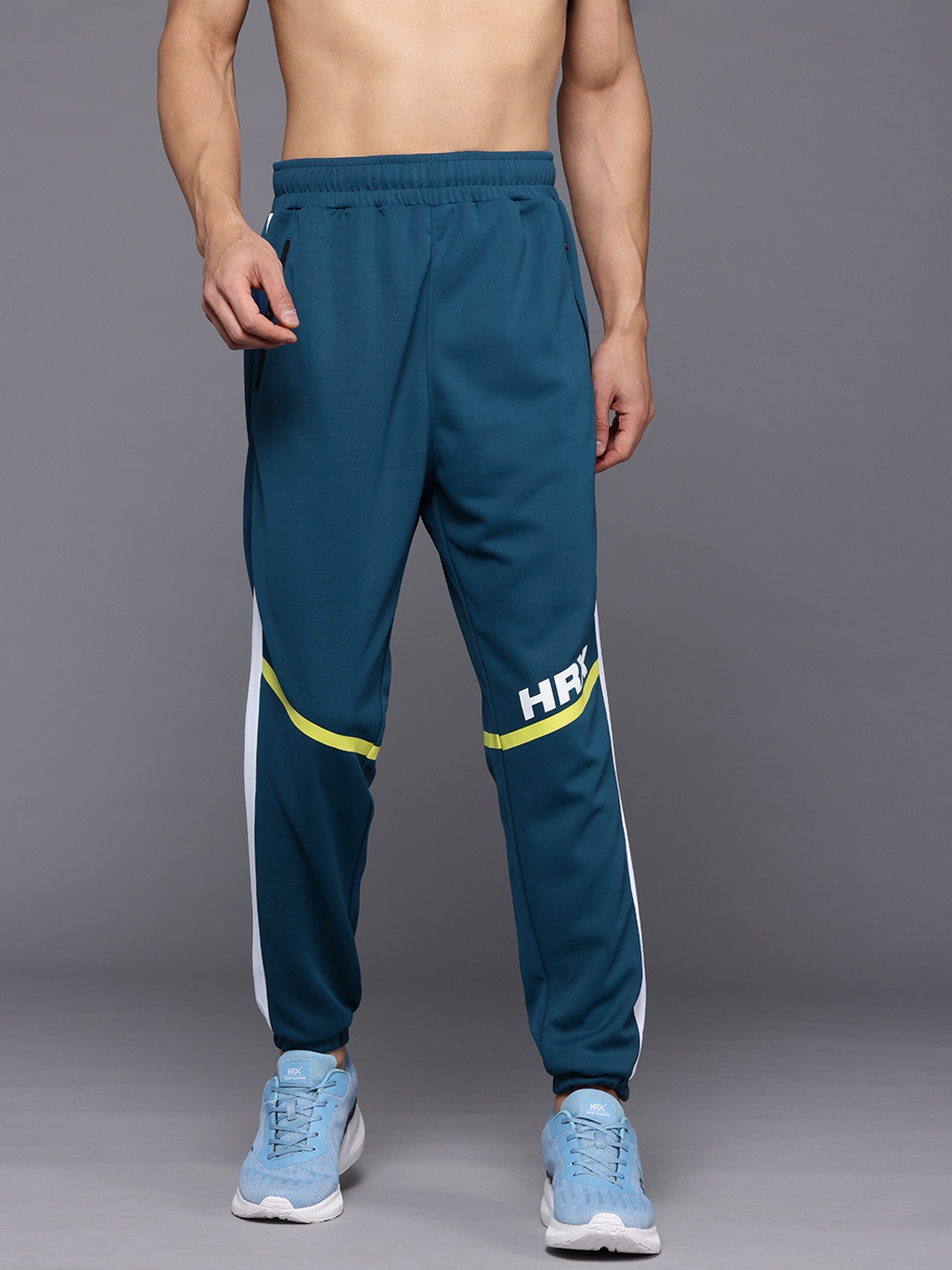 

HRX by Hrithik Roshan Men Rapid-Dry Training Joggers, Blue