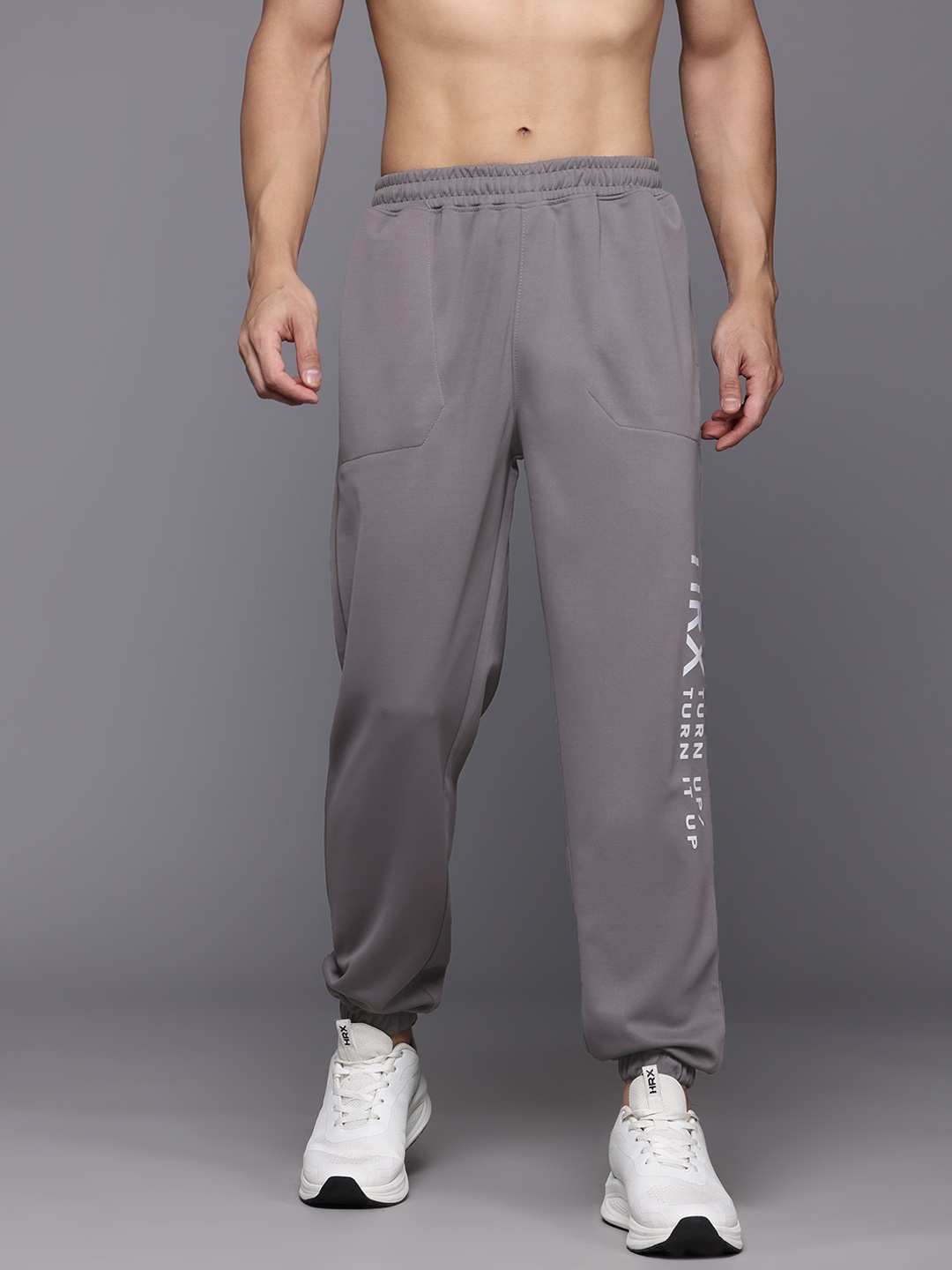 

HRX by Hrithik Roshan Men Rapid Dry Training Joggers, Grey