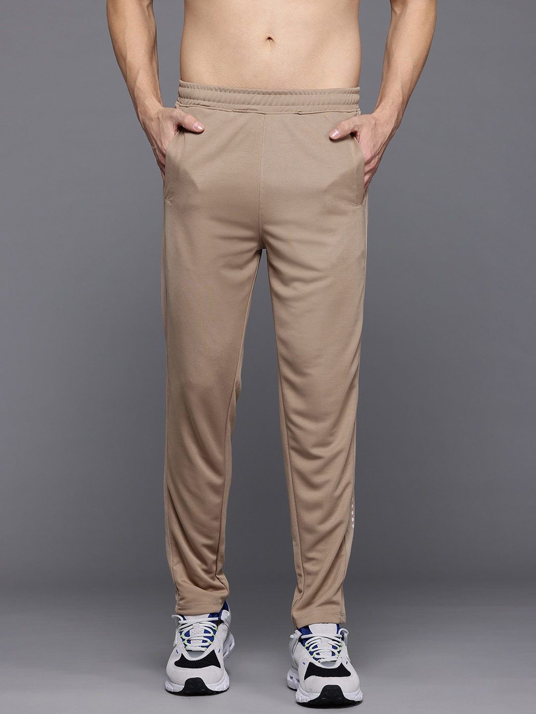 

HRX by Hrithik Roshan Men Rapid-Dry Training Track pants, Beige