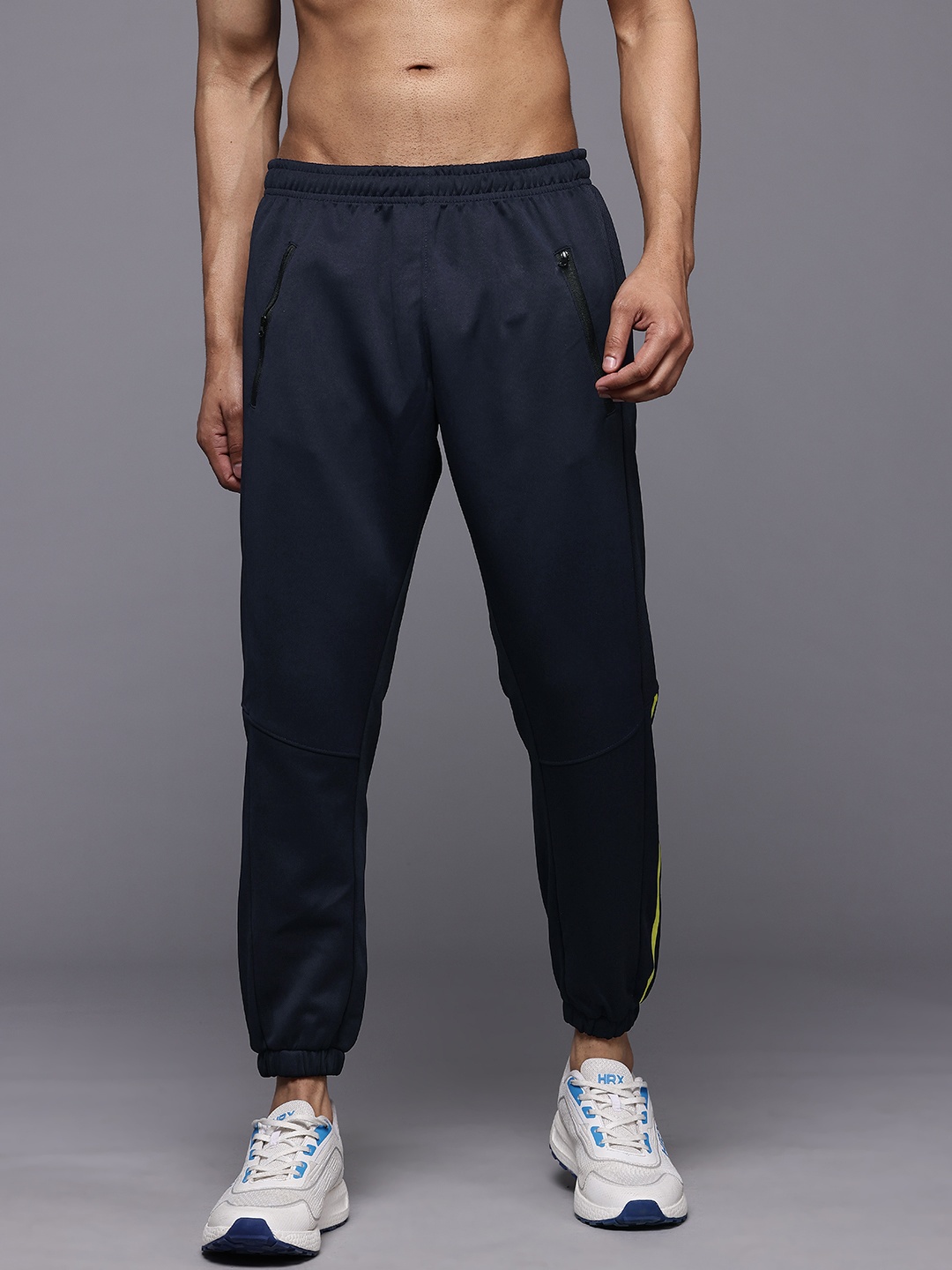 

HRX by Hrithik Roshan Men Rapid-Dry Training Joggers, Navy blue