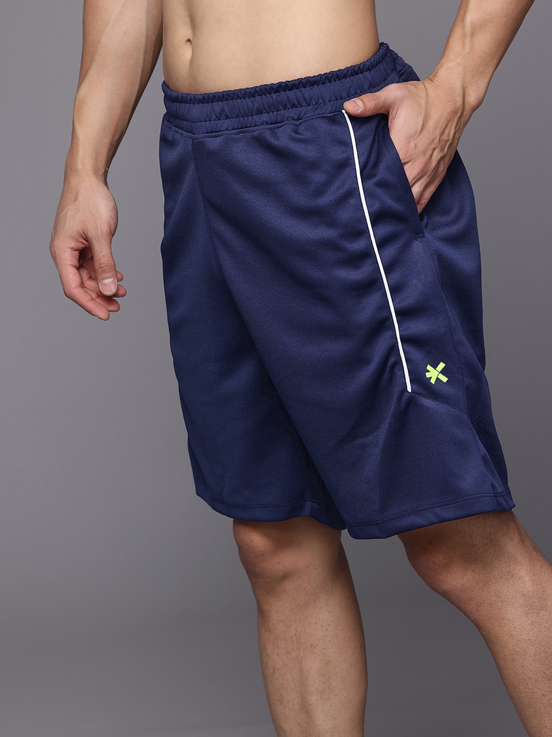 

HRX by Hrithik Roshan Men Rapid-Dry Training Shorts, Navy blue