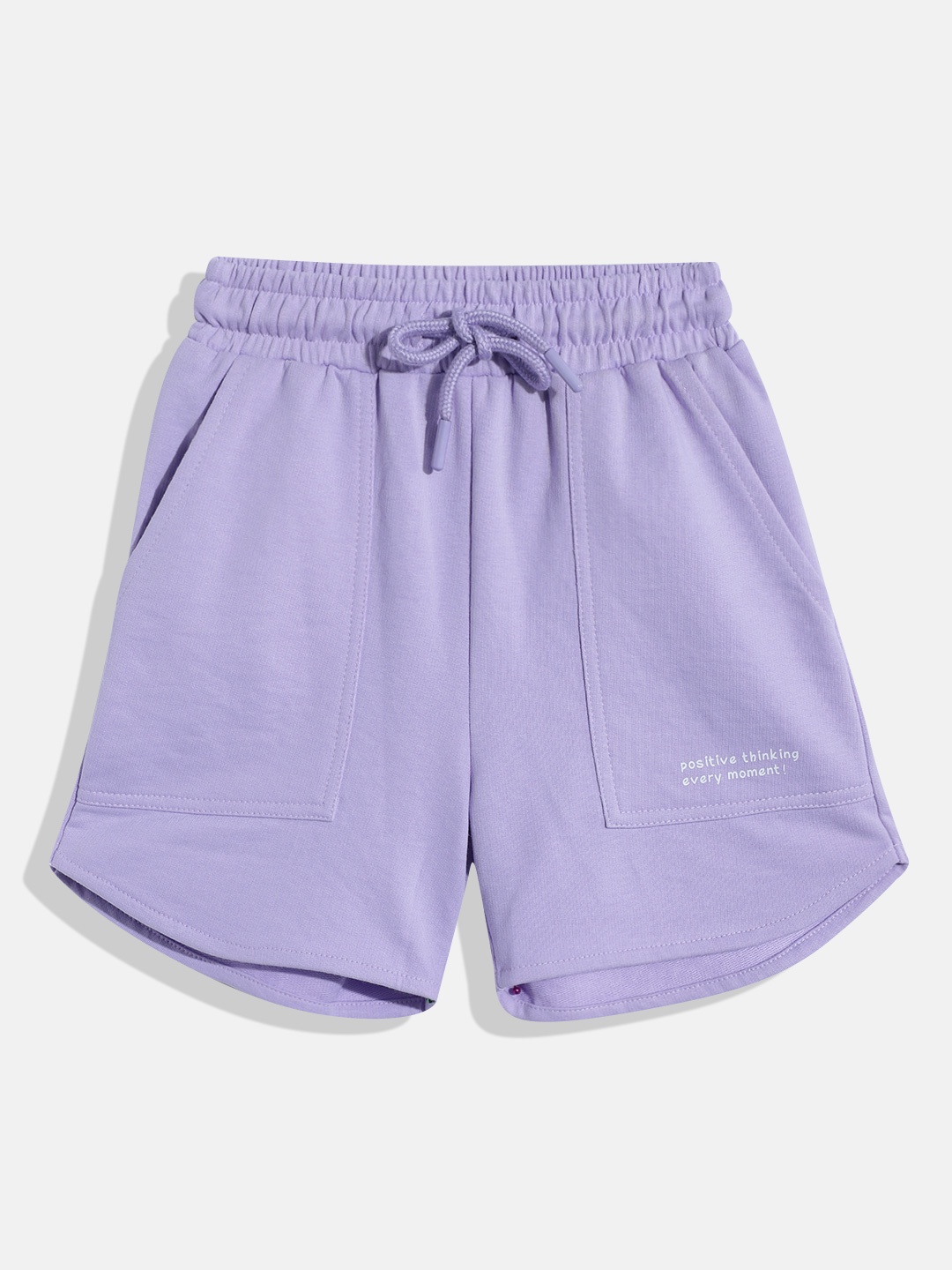 

makemyfab Girls Cotton Shorts, Purple
