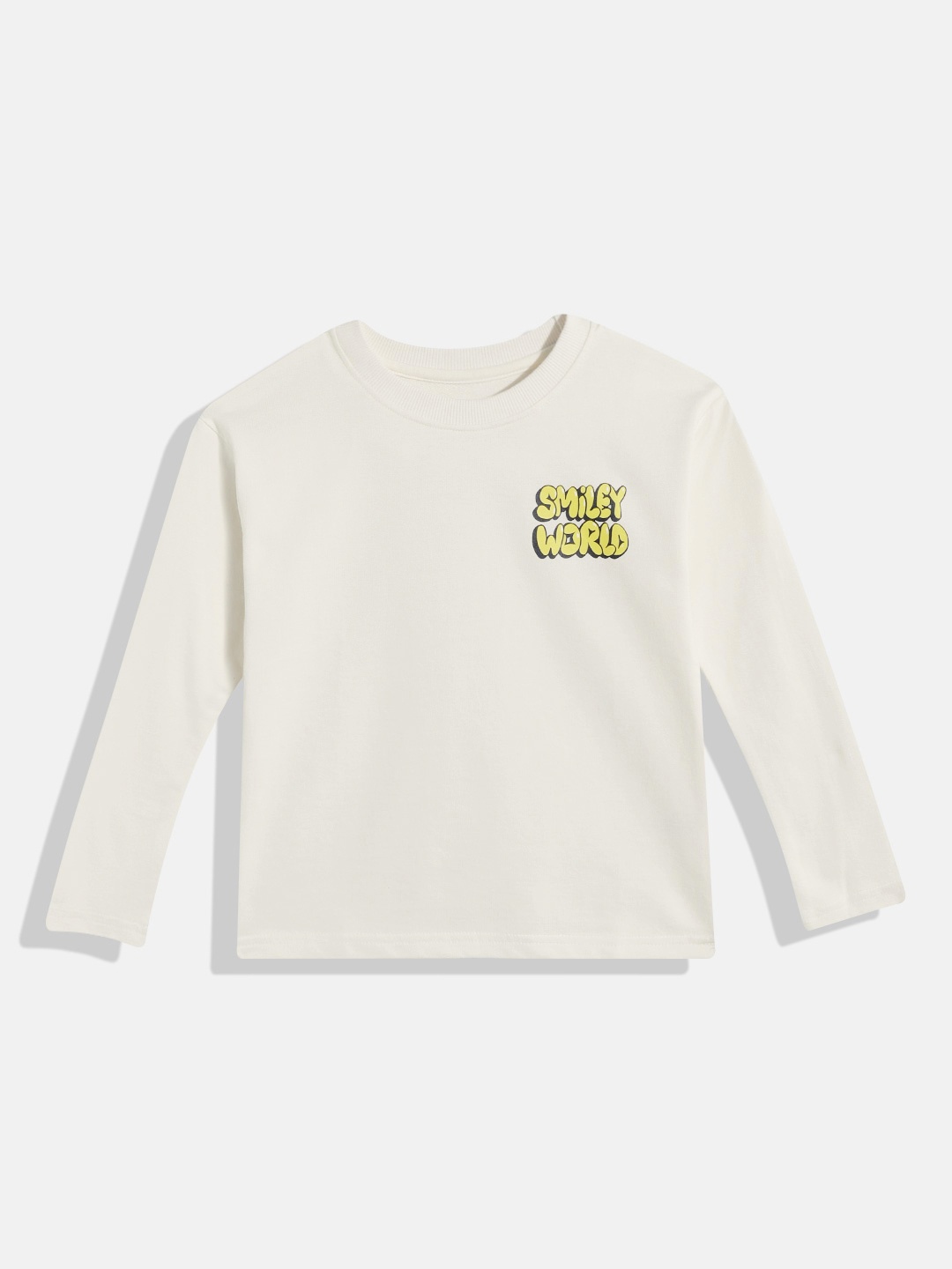 

makemyfab Boys Conversational Printed T-shirt, Cream