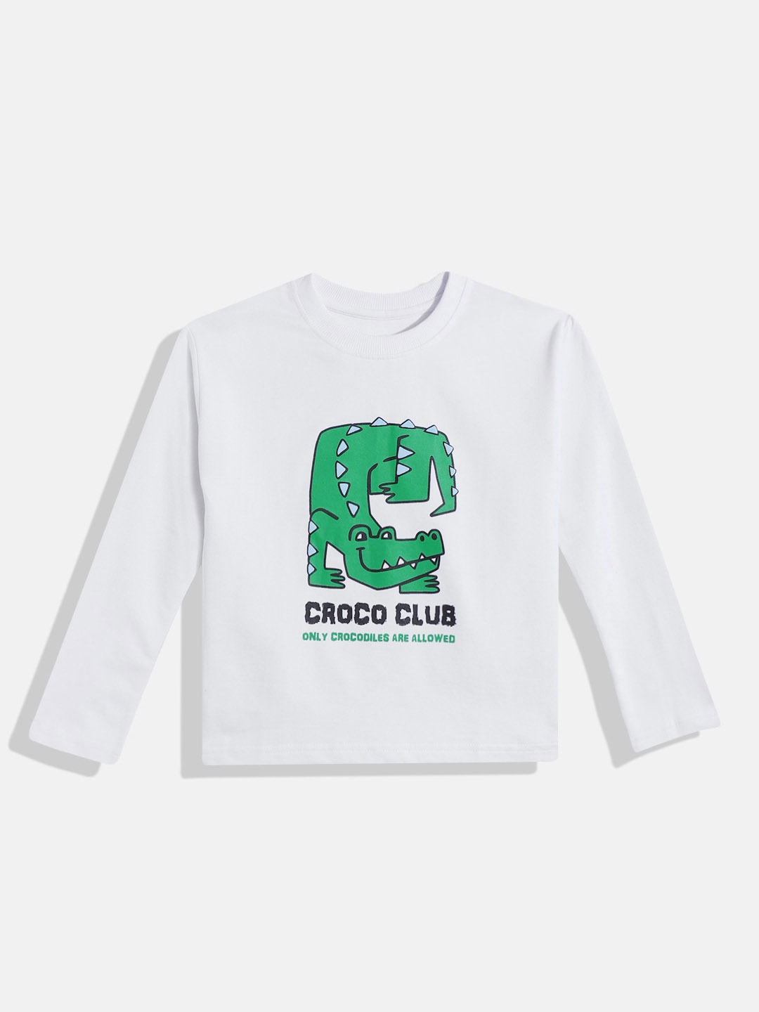 

makemyfab Boys Conversational Printed T-shirt, White