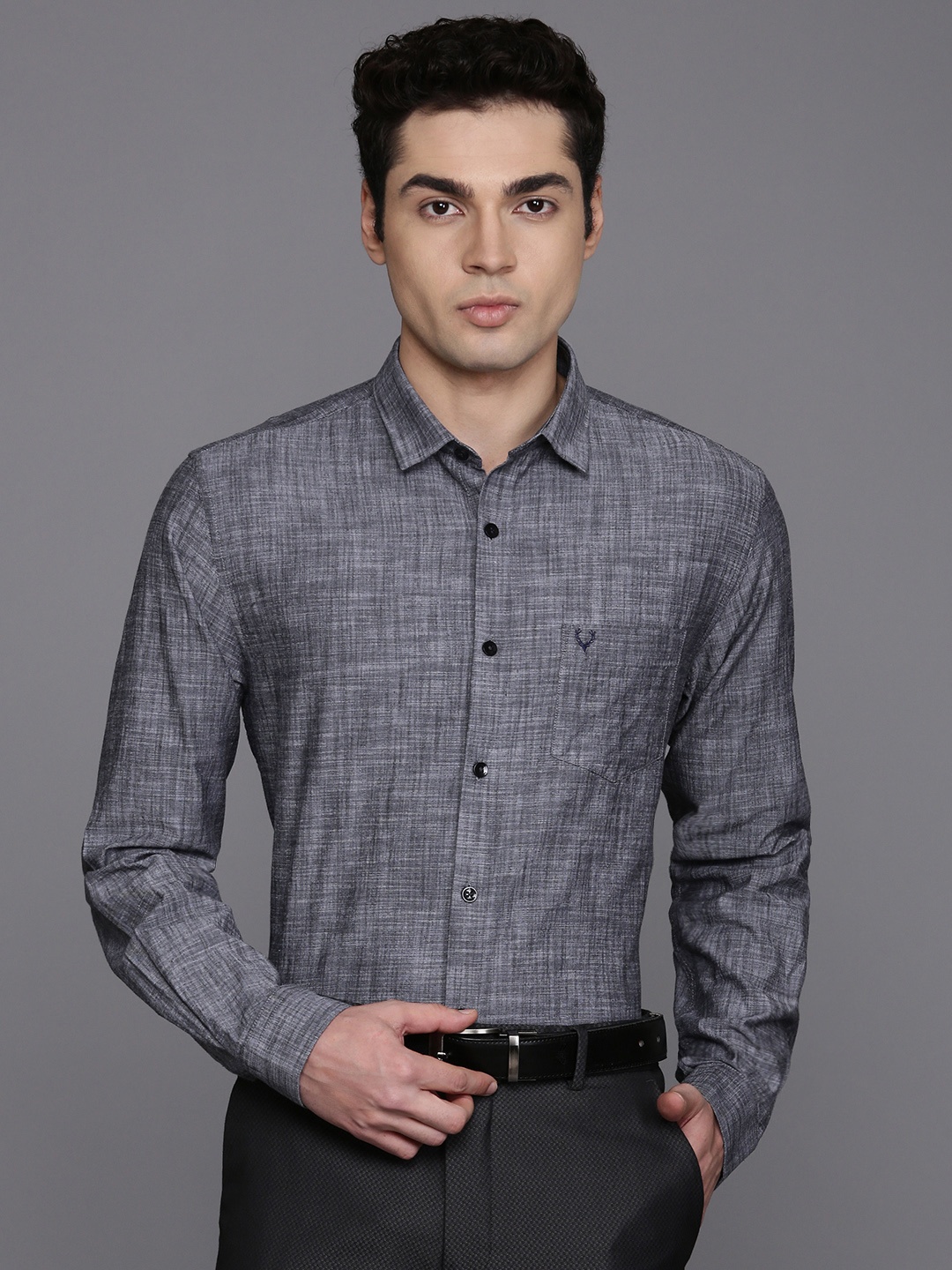 

Allen Solly Classic Pure Cotton Formal Shirt, Charcoal