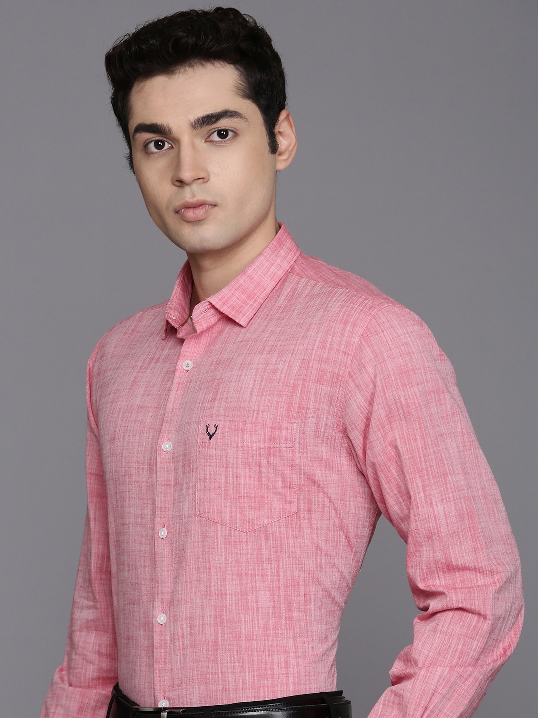 

Allen Solly Pure Cotton Classic fit Formal Shirt, Pink