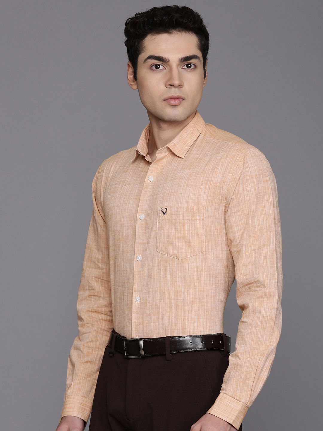 

Allen Solly Classic Pure Cotton Formal Shirt, Orange