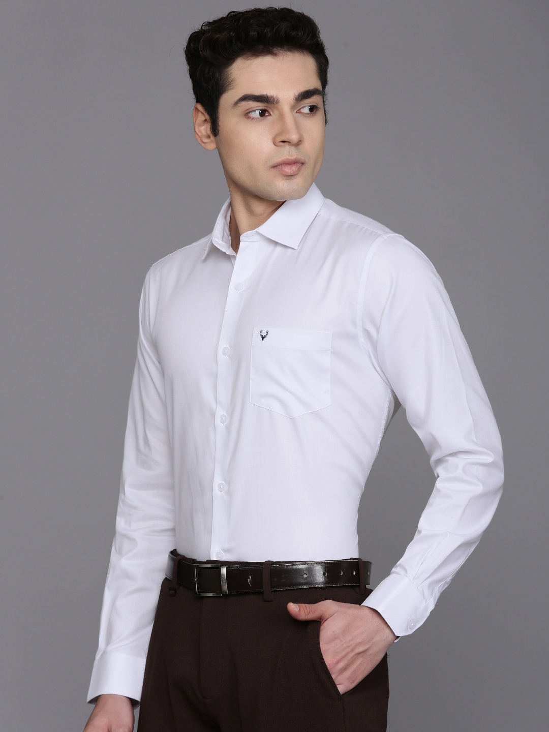 

Allen Solly Classic Pure Cotton Formal Shirt, White