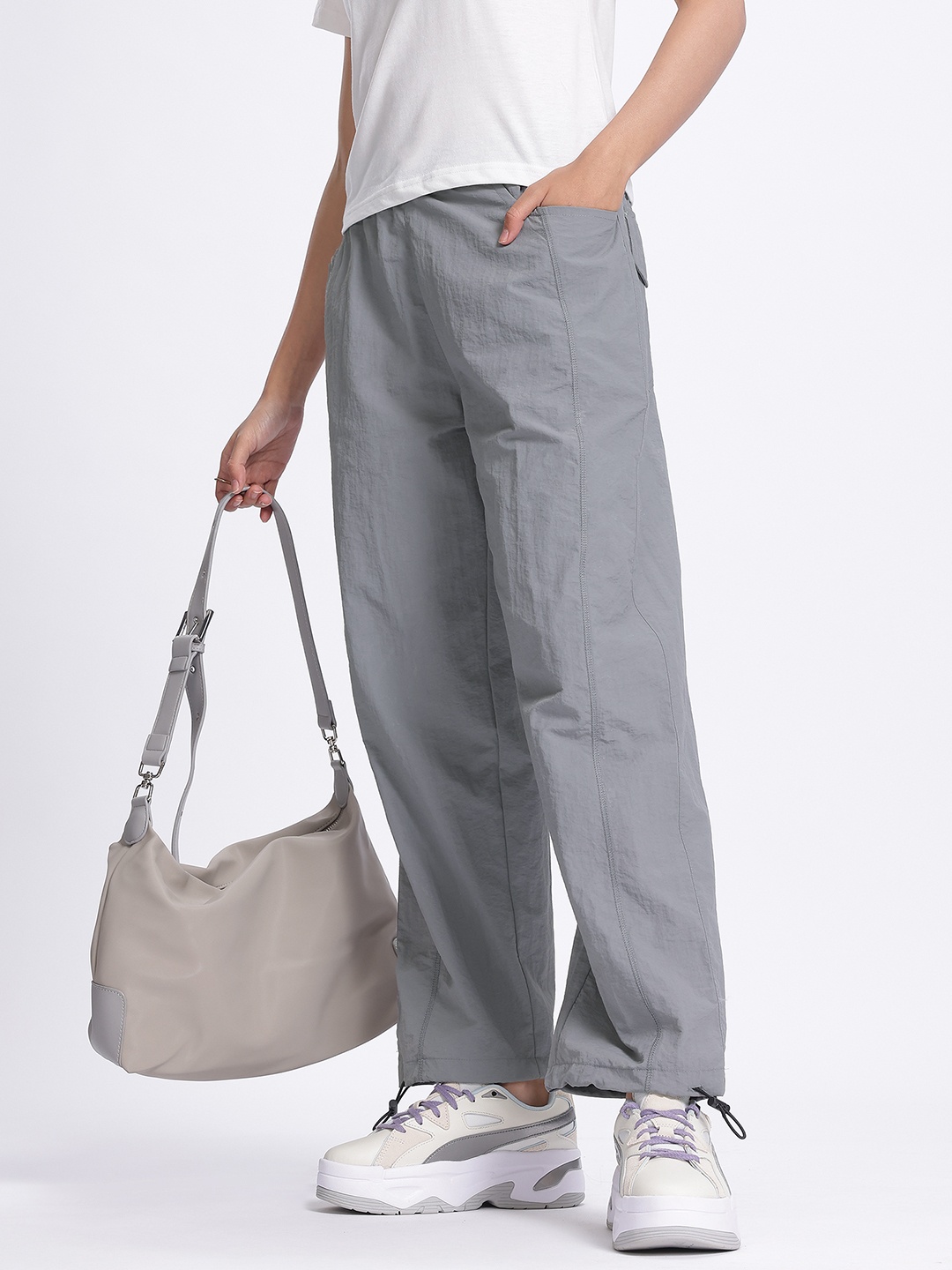 

DressBerry Women Casual Chic Track Pants, Grey