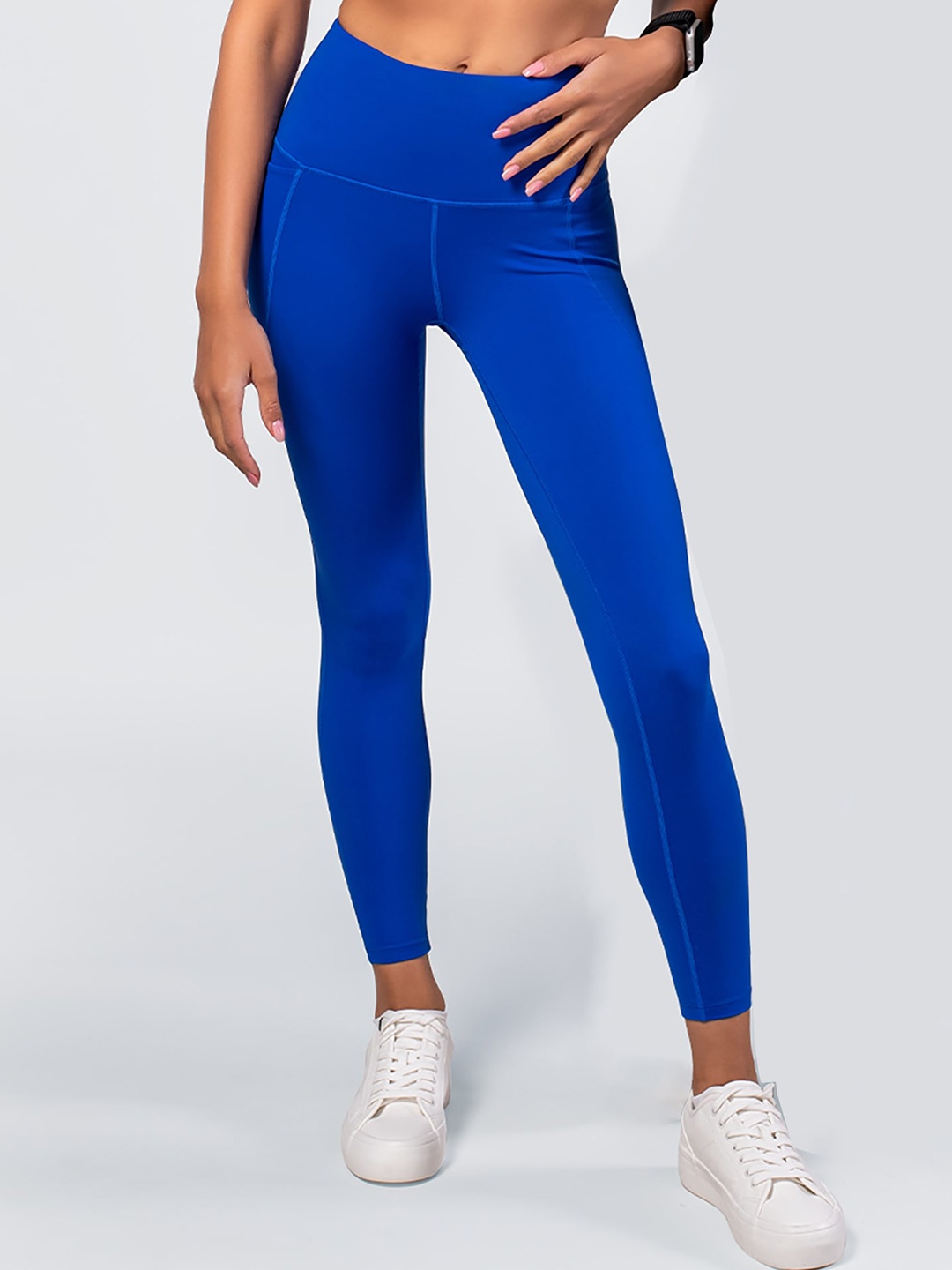 

Flexnest Women High Waist Gym Tights, Blue