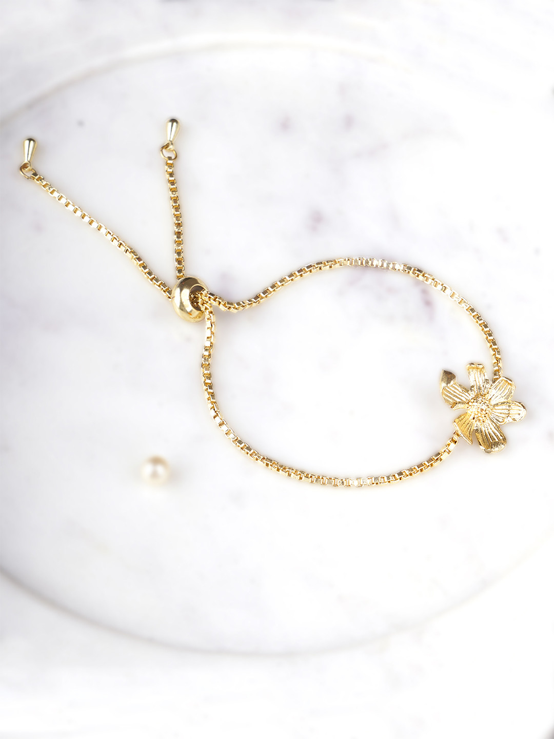 

Adwitiya Collection Gold Plated Link Bracelet