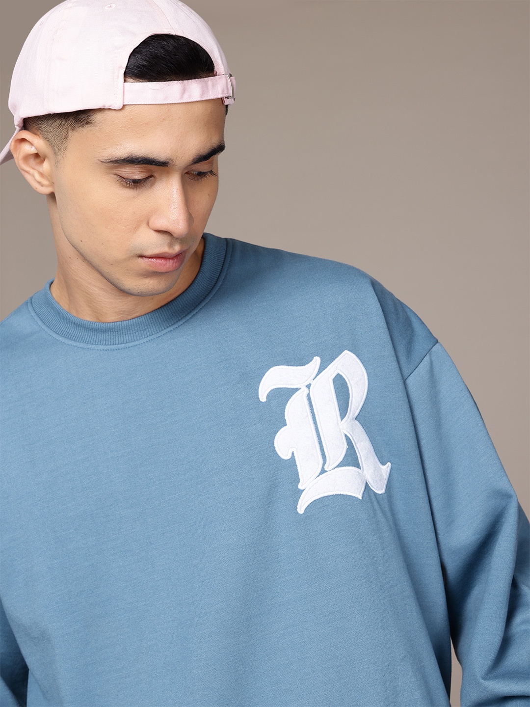 

The Roadster Lifestyle Co. Oversized Drop-Shoulder Sweatshirt, Blue