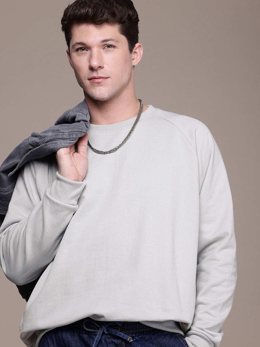 

The Roadster Life Co. Oversized Fit Pullover Sweatshirt, Grey